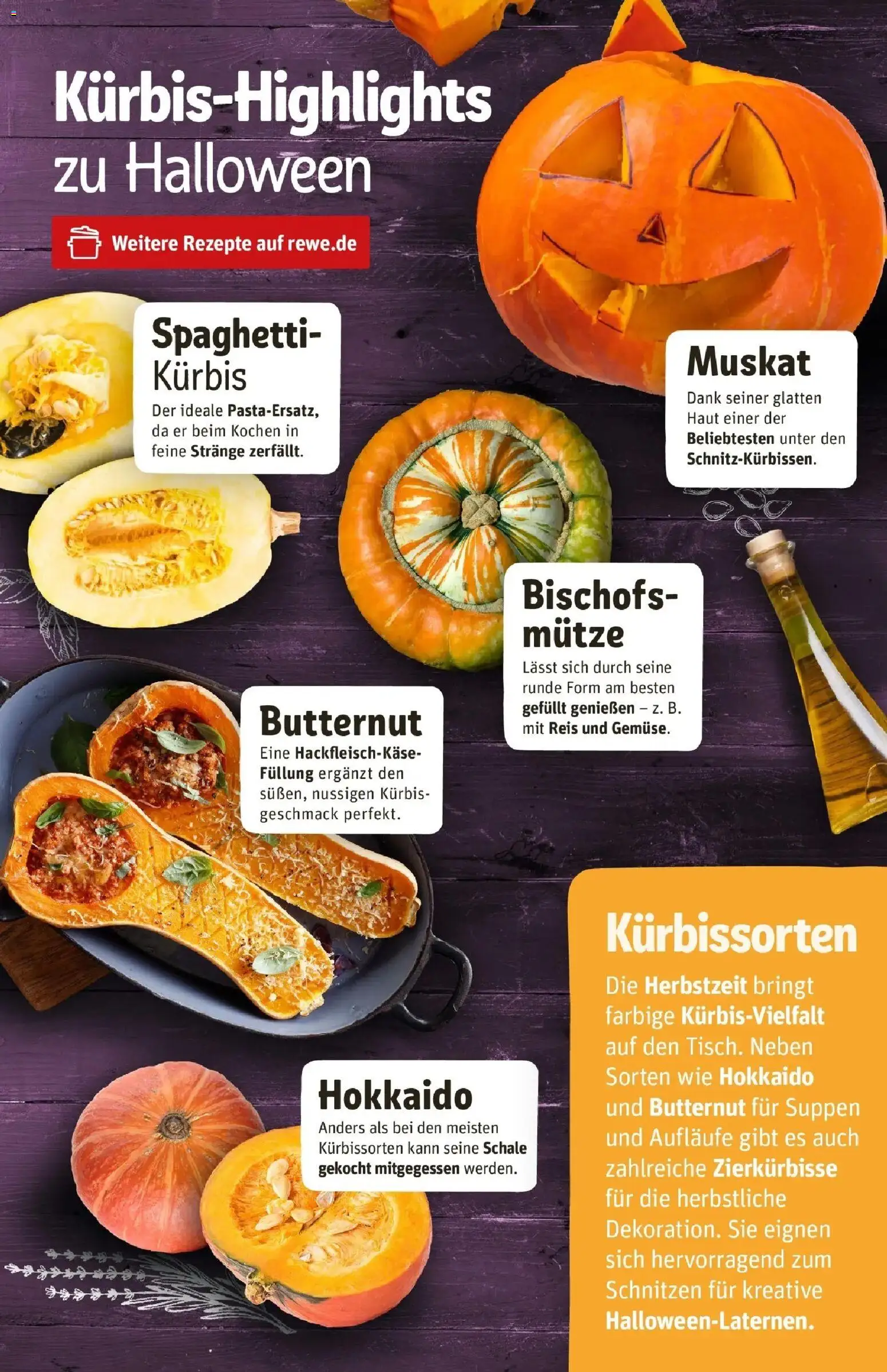 REWE Prospekt ab 26.10.2026 zum Blättern » Angebote | Seite: 15 | Produkte: Spaghetti, Kürbis, Reis