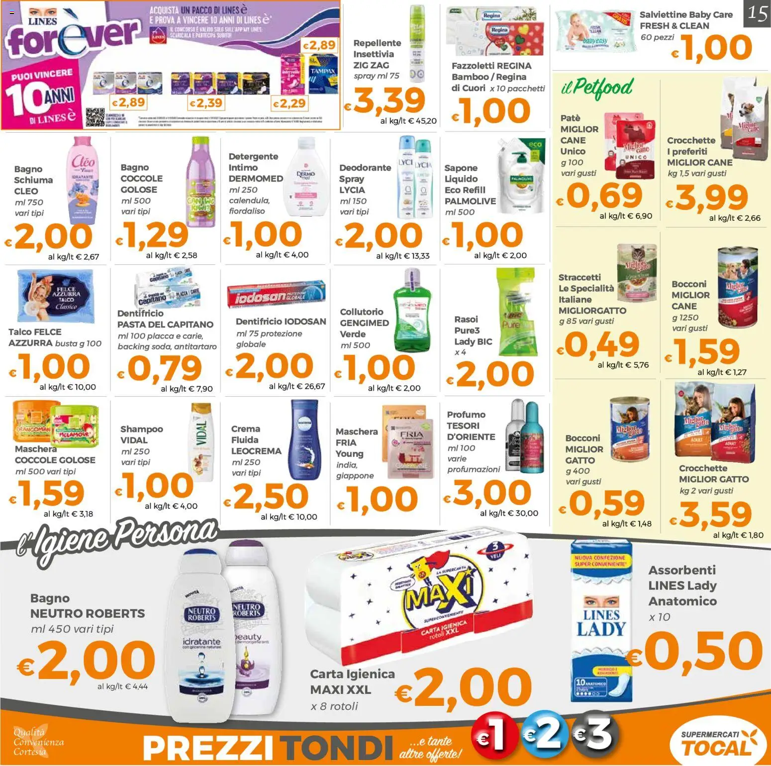 Volantino Tocal del 22/09/2026 | Pagina: 15 | Prodotti: Shampoo, Maschera, Intimo, Profumo
