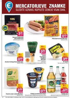 Mercator katalog akcije – veljaven od 14.05.2026 | Stran: 12 | Izdelki: Hrenovke, Pršut, Puding, Kos
