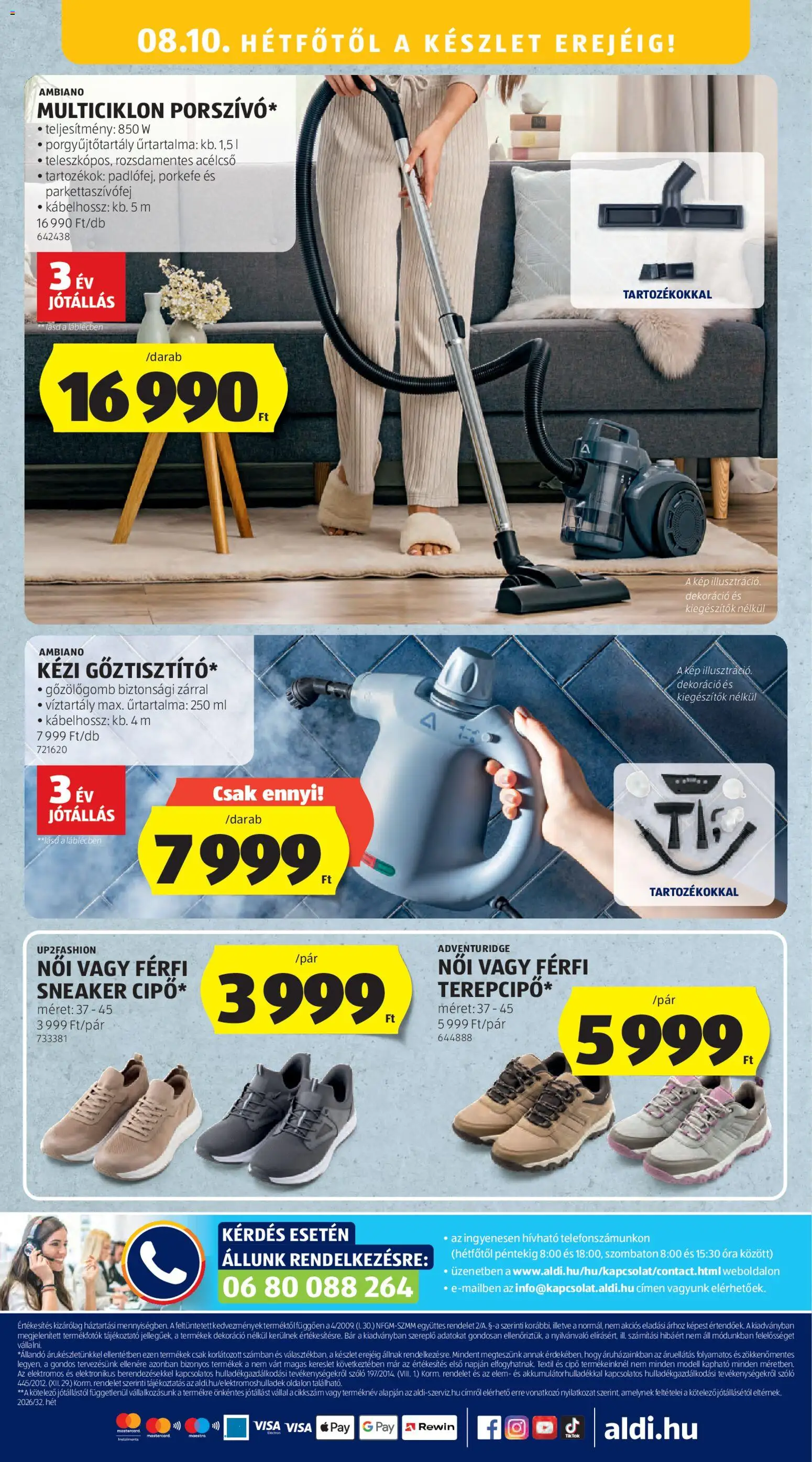 Aldi akciós ujság - amely érvényes a következő dátumtól: 2026.08.06. | Oldal: 50 | Termékek: Szőlő, Óra, Dekoráció