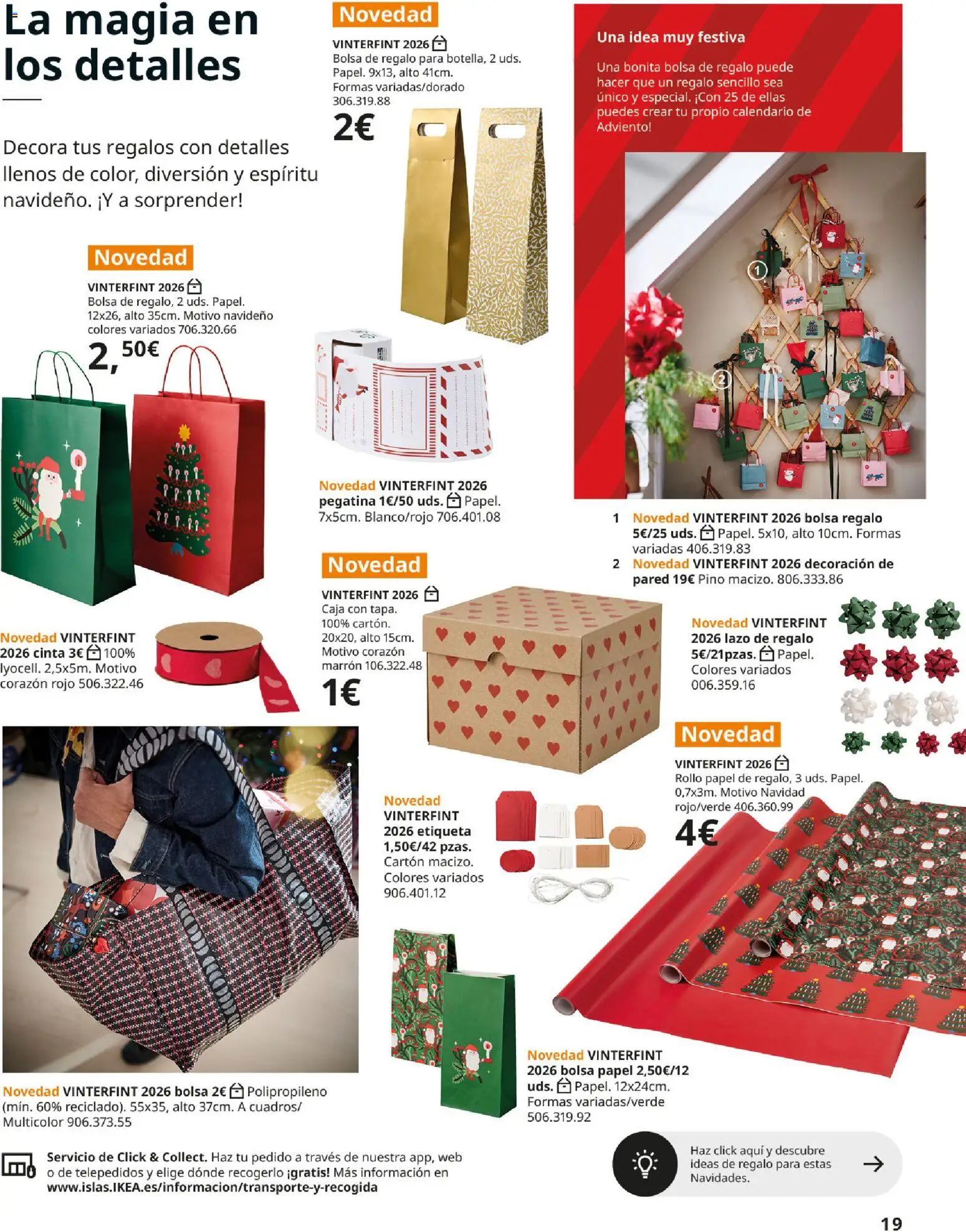 IKEA - Brochure de Navidad │ válido desde el 06/10/2026 | Página: 19 | Productos: Bolsa, Calendario de Adviento, Decoración, Caja