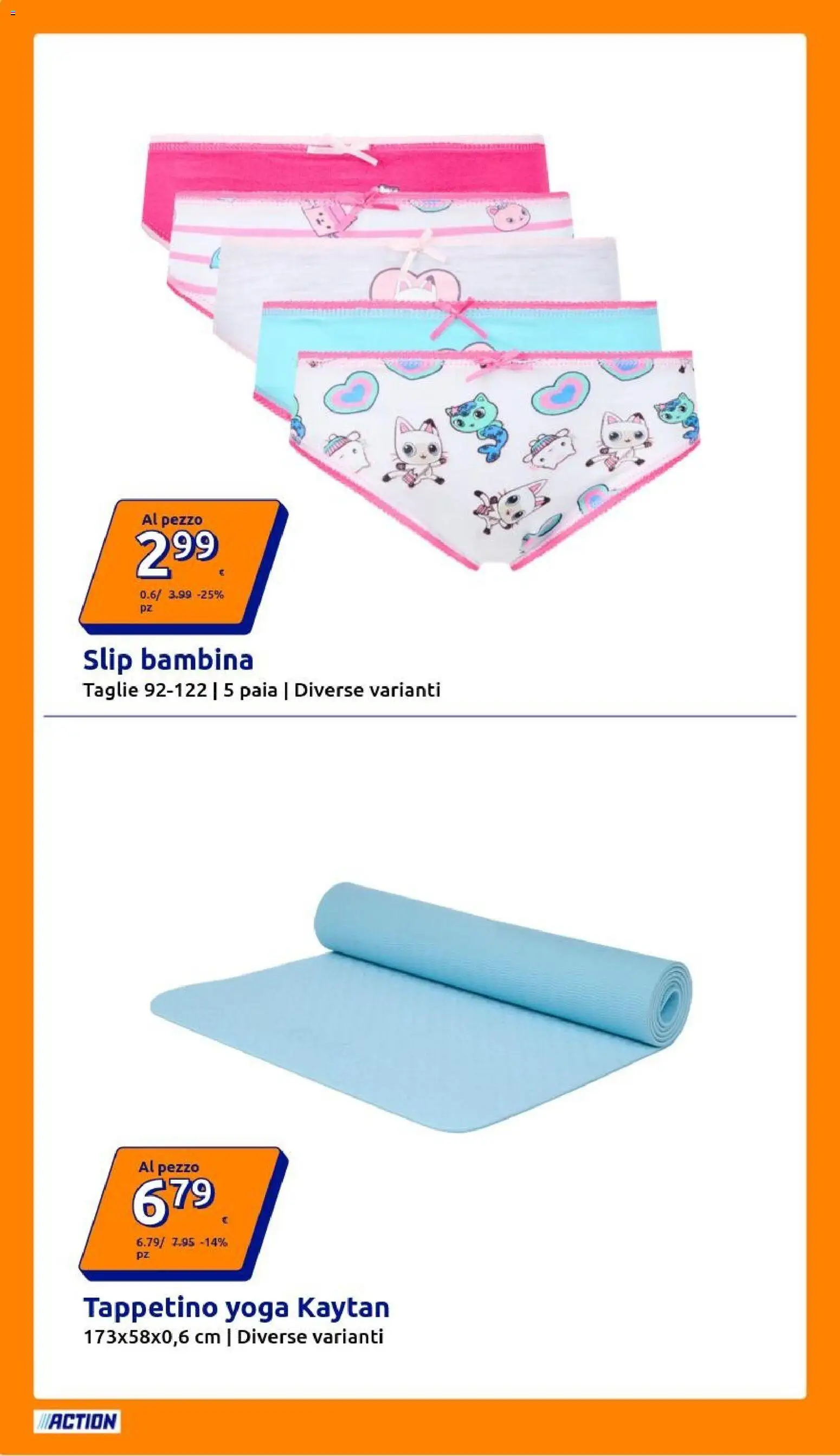 Volantino Action del 19/08/2026 | Pagina: 14 | Prodotti: Slip