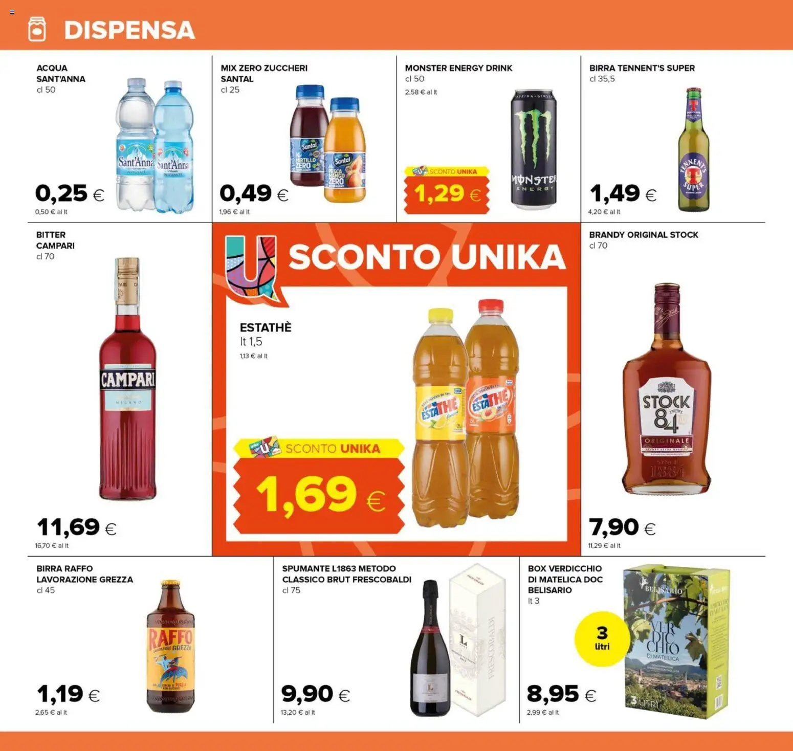 Volantino Tigre del 07.05.2026 | Pagina: 12 | Prodotti: Tennent's, Acqua, Spumante, Brandy