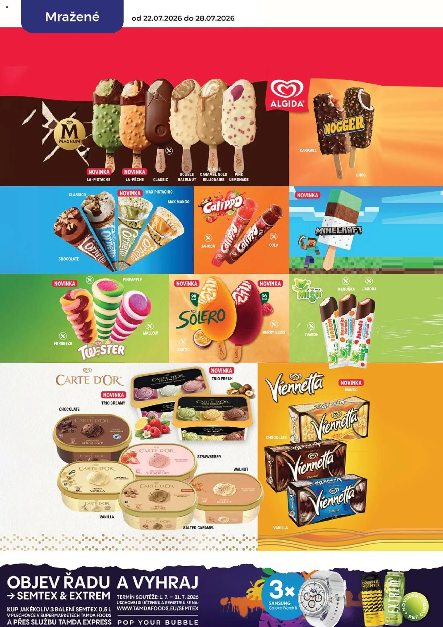 Tamda Foods leták od 22.07.2026 | Strana: 20 | Produkty: Viennetta, Tvaroh, Magnum, Semtex
