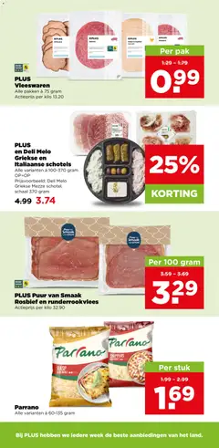 PLUS Vleeswaren, Alle pakken à 75 gram - Voorbeeld van een folder van Plus, geldig van 09-09-2026 | Pagina: 18
