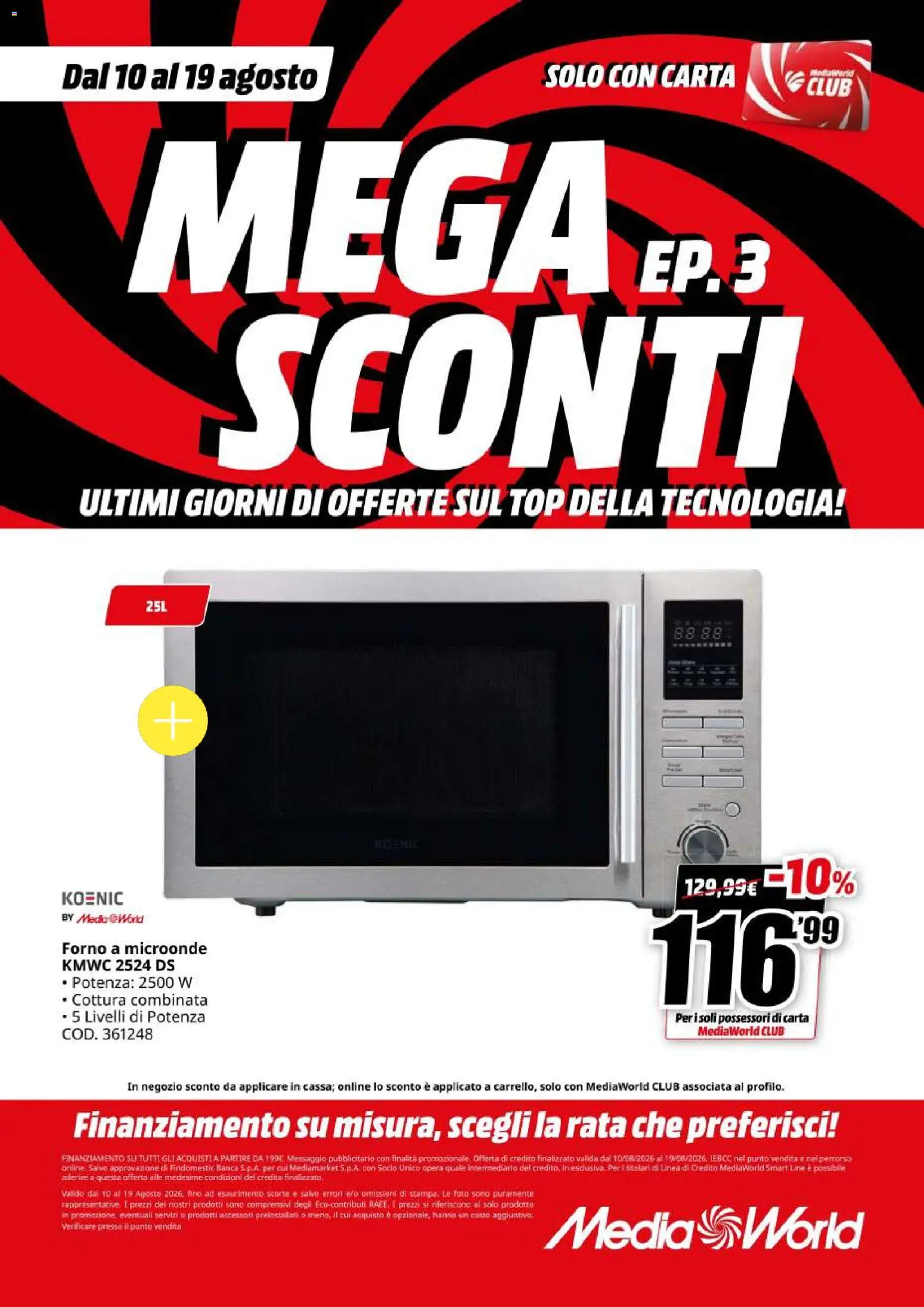 Volantino Media World del 10/08/2026 | Pagina: 53