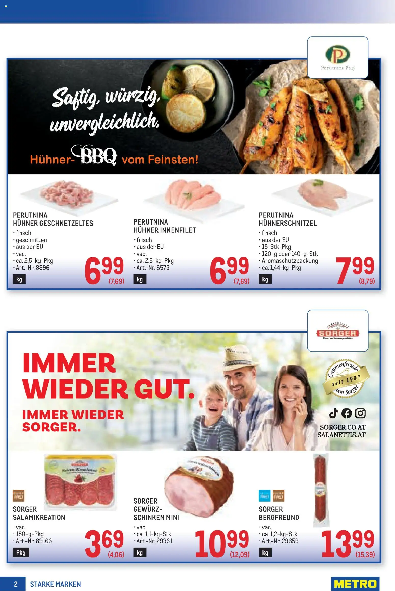 Metro angebote Starke Marken gültig ab 23.07.2026 | Seite: 2 | Produkte: Schinken