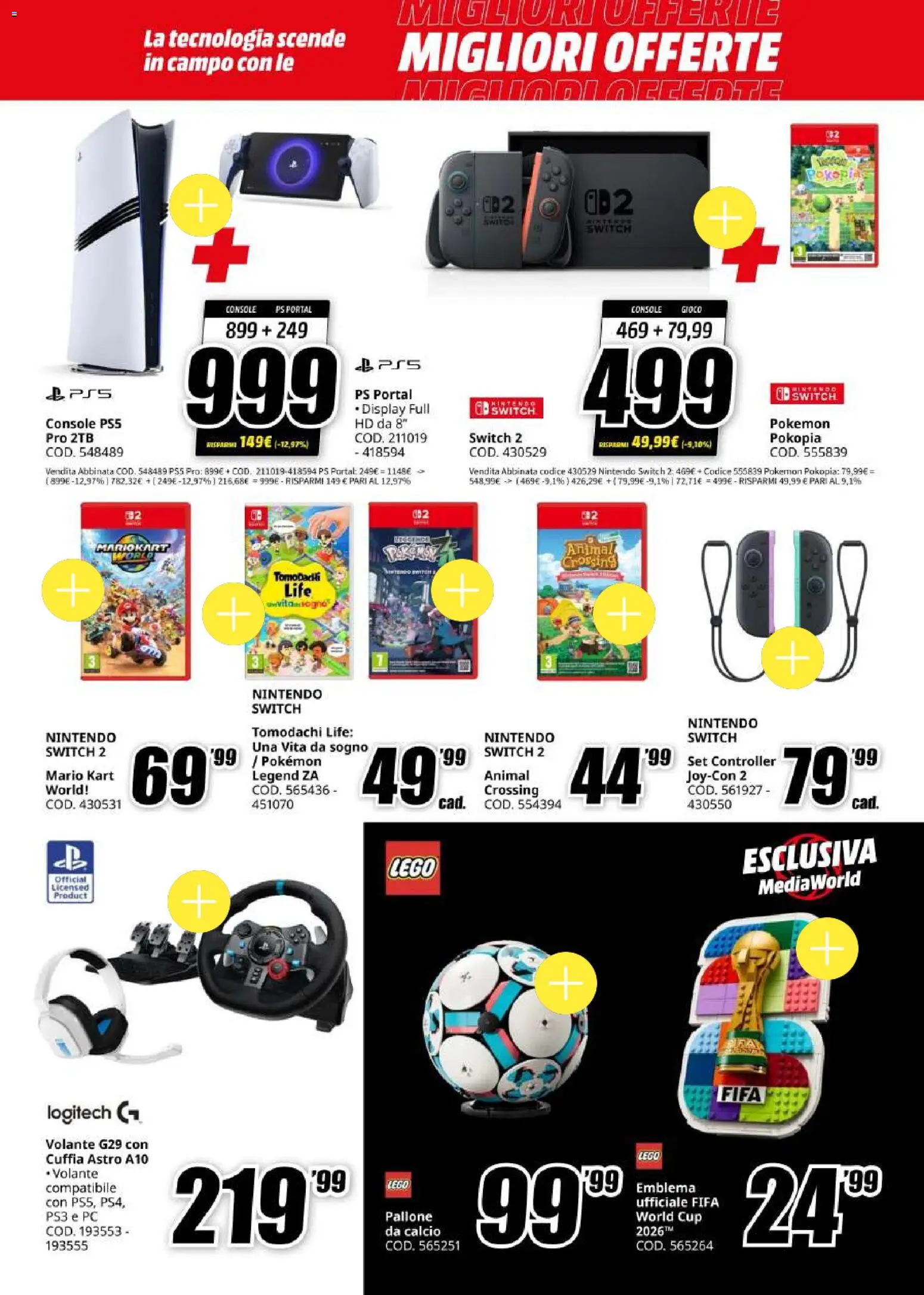 Volantino Media World del 18.05.2026 | Pagina: 18 | Prodotti: Pallone, PC, Gioco
