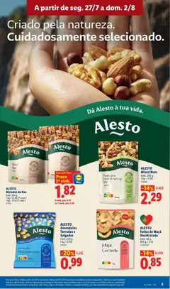 Pré-visualização ALESTO, Amendoins, Torrados e, Salgados, Emb. 250 g, 1 kg = 3.96, n°6394 válido de 27/07/2026 | Página: 3