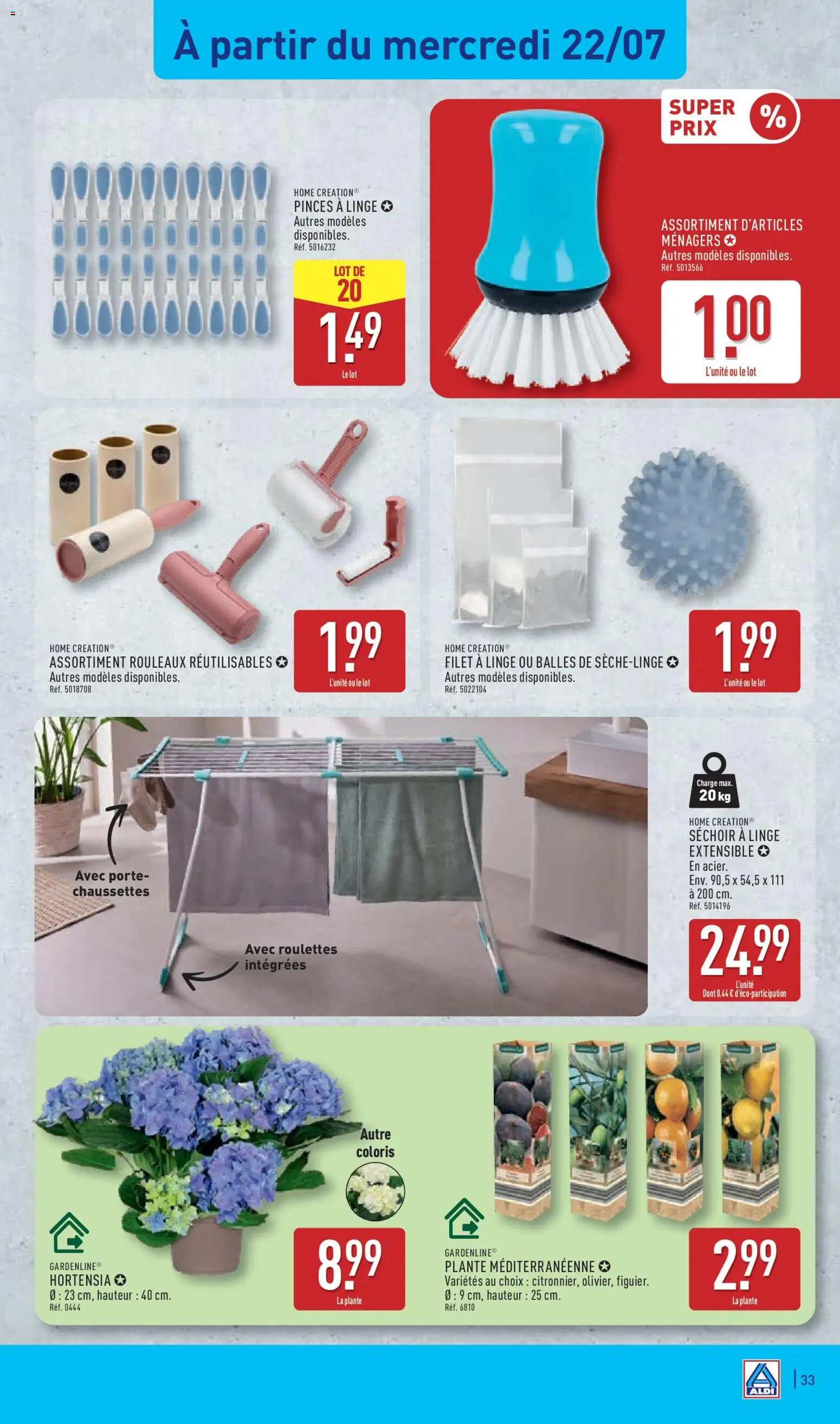 {H1} | Page: 37 | Produits: Hortensia, Sèche-linge, Pinces, Porte