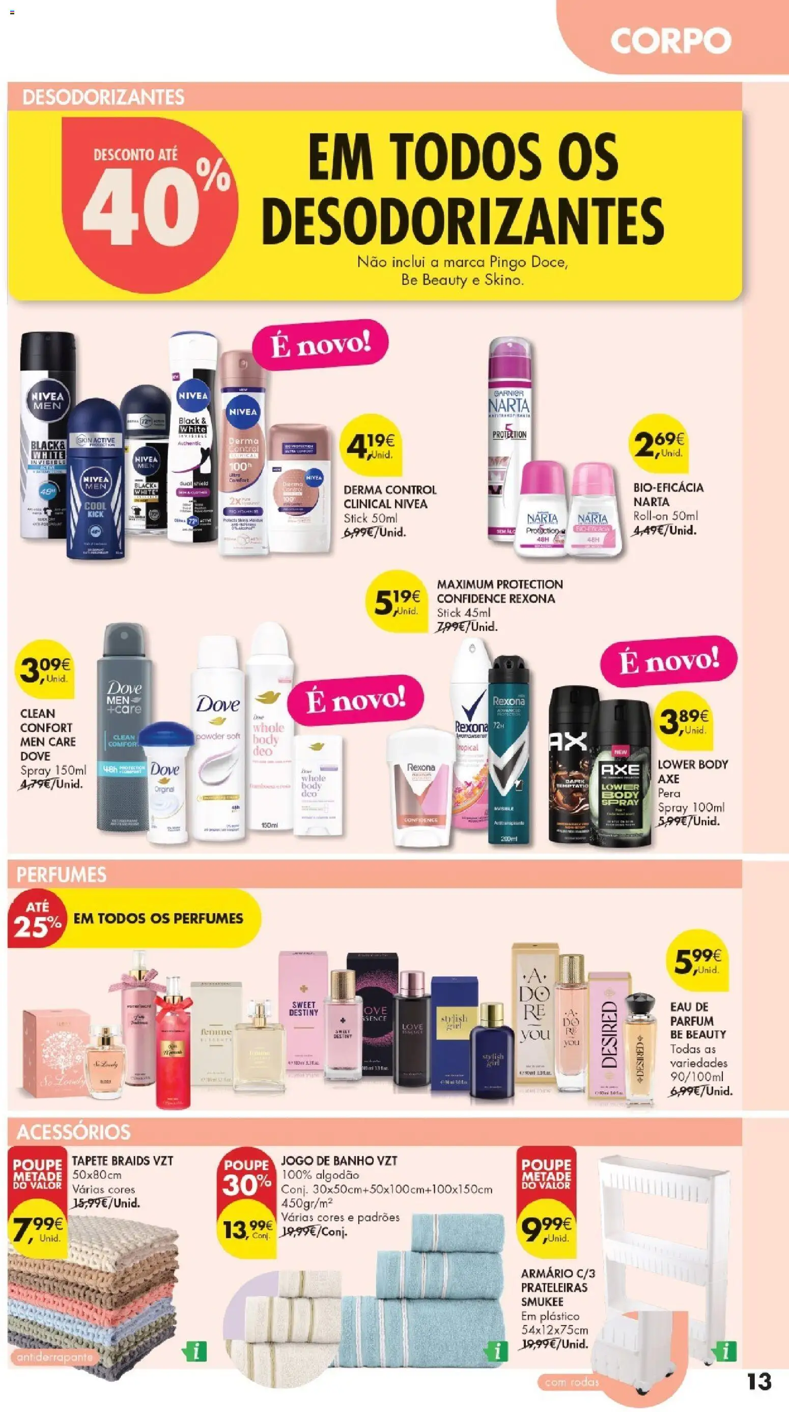 Pingo Doce folheto Especial DPH │ válido de 16.06.2026 | Página: 13 | Produtos: Armário, Perfume, Banho, Tapete