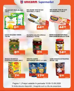 Ofertele Unicarm valabile de la 10.09.2026