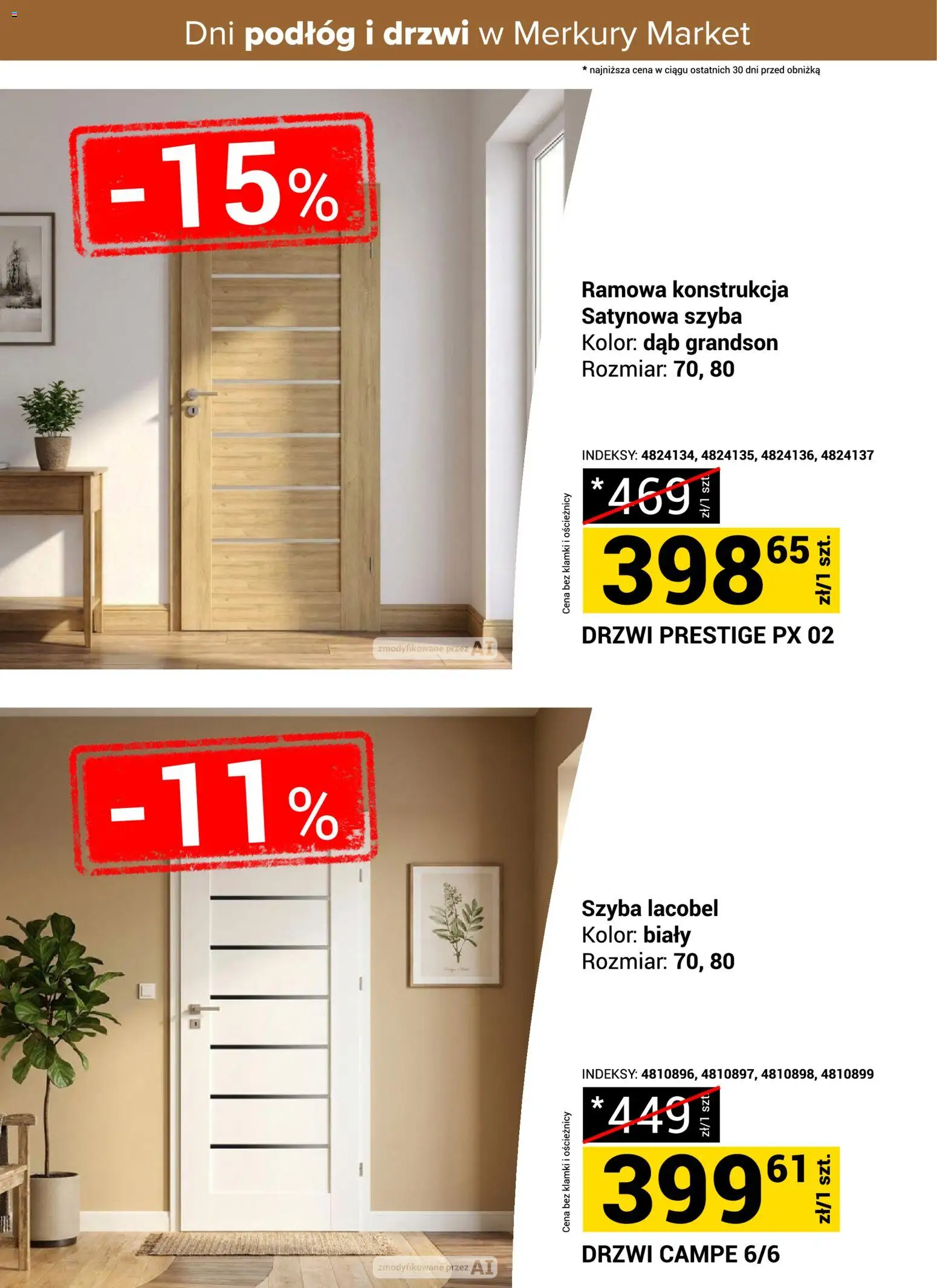 Merkury Market gazetka - Dni podłóg i drzwi od 17.10.2026 | Strona: 3 | Produkty: Drzwi