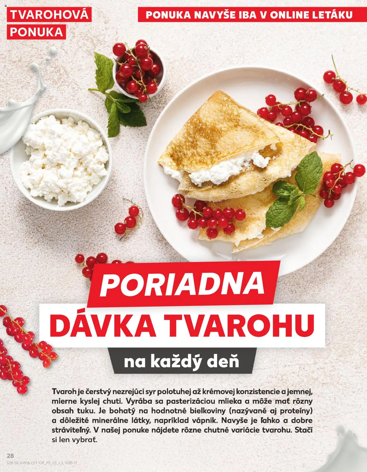 Nové Kaufland akcie – leták je platný od 30.04.2026 | Strana: 28 | Produkty: Syr, Tvaroh