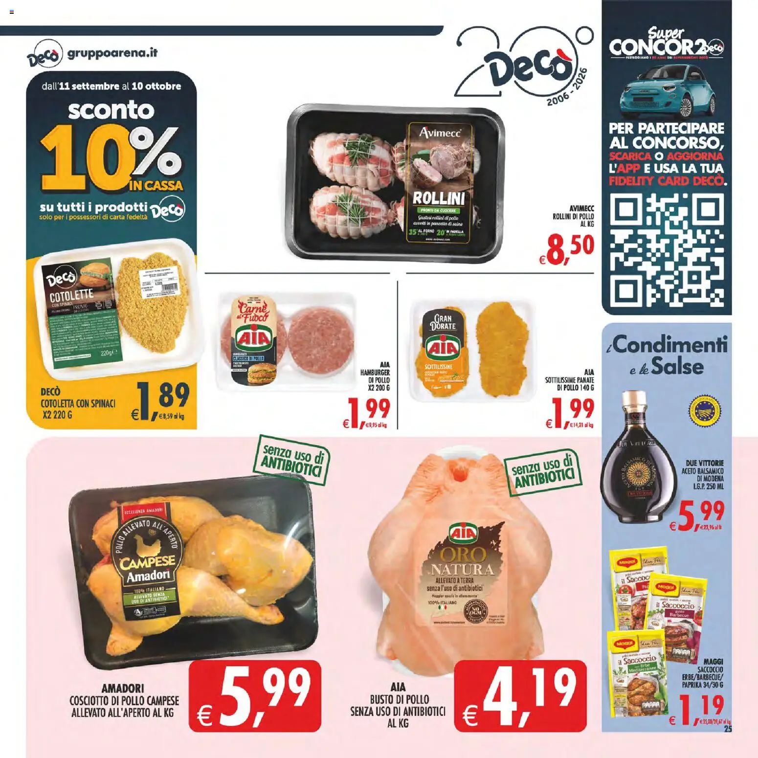 Volantino Decò del 22/09/2026 | Pagina: 27 | Prodotti: Erbe, Pollo, Aceto, Salse