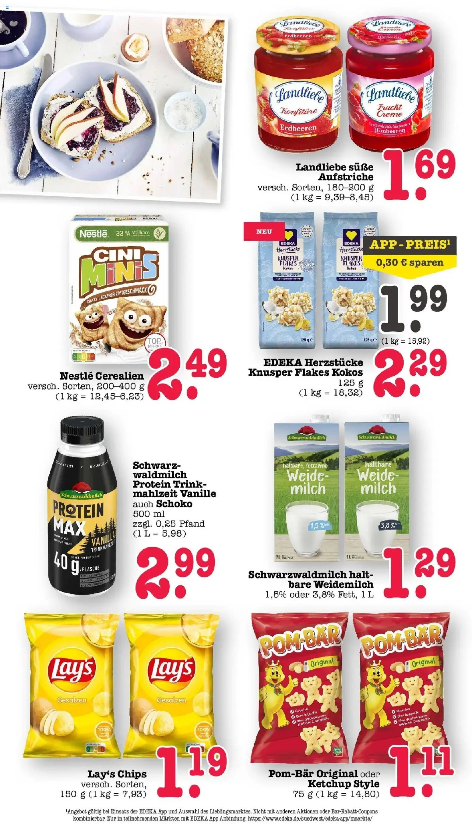 Edeka prospekt Bühlertal	 – gültig ab 03.05.2026 | Seite: 43 | Produkte: POM-BÄR, Creme, Erdbeeren, Chips