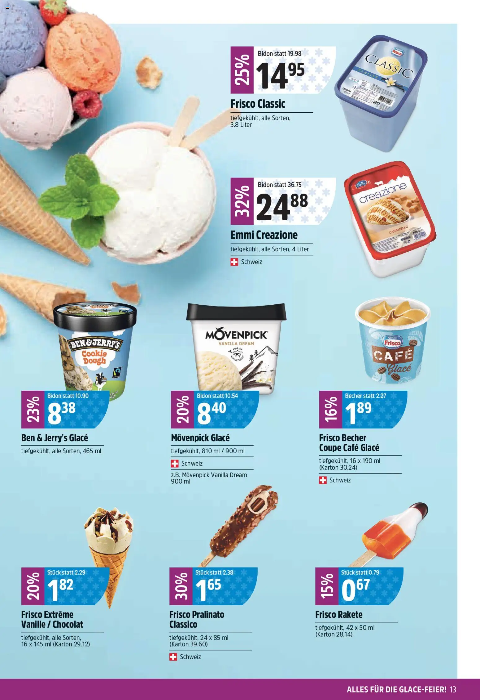 TopCC aktionen – gültig ab 06.07.2026 | Seite: 13 | Produkte: Glace