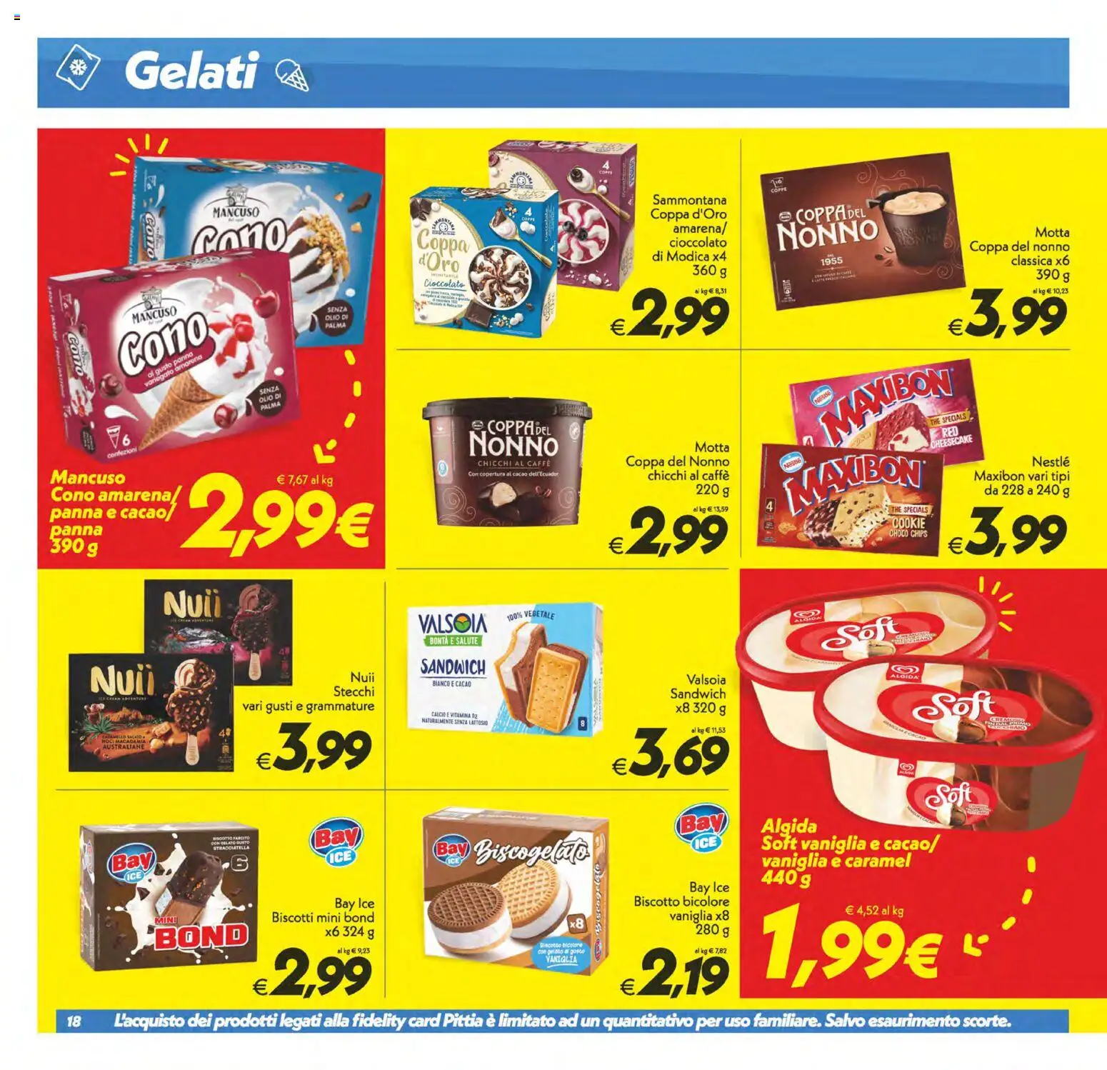 Volantino SuperConveniente del 28.04.2026 | Pagina: 18 | Prodotti: Cioccolato, Gelato, Olio, The