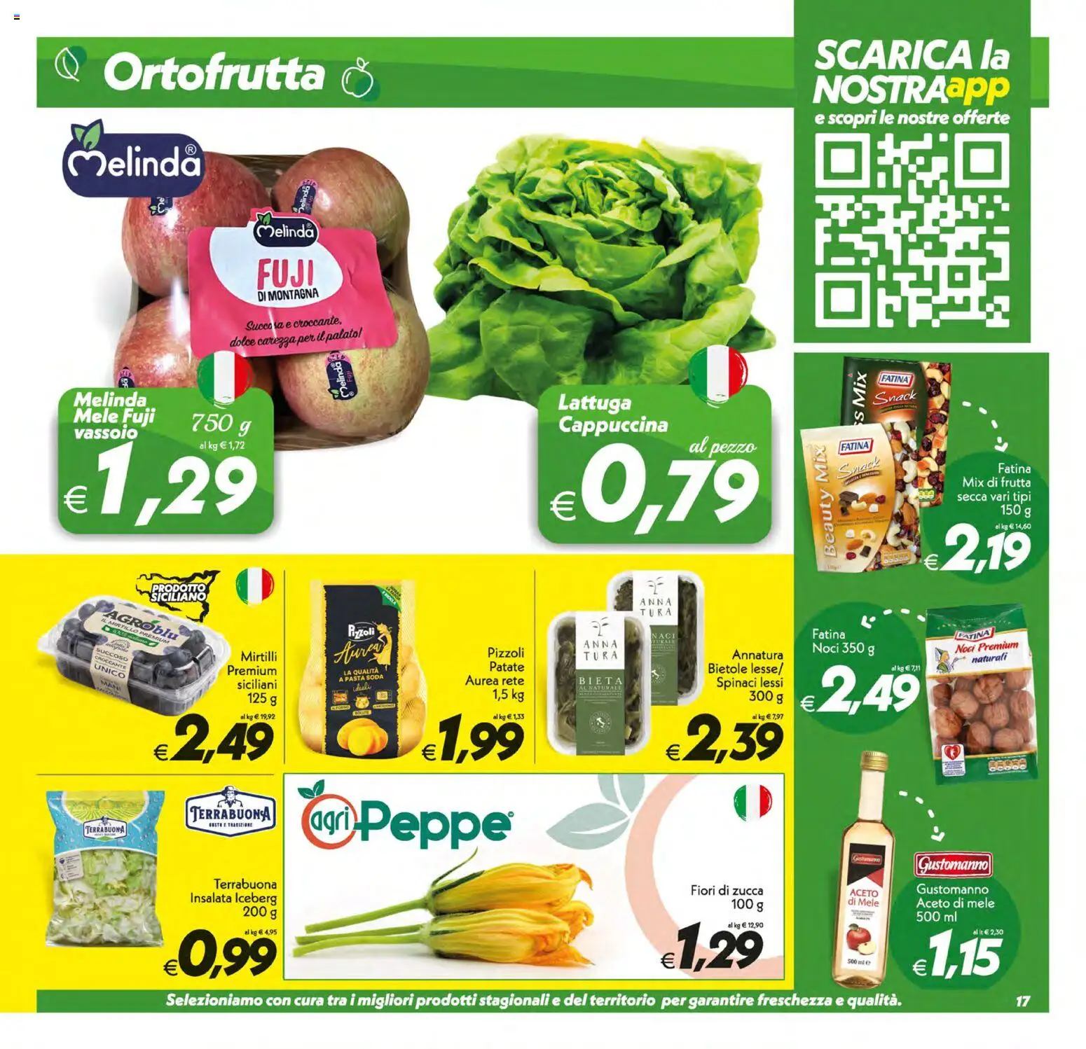 Volantino SuperConveniente del 19.05.2026 | Pagina: 17 | Prodotti: Succo, Mele, Insalata, Mirtilli