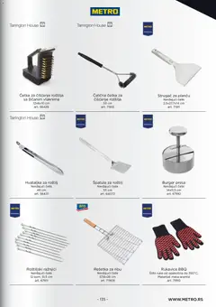 Metro katalog Horeca Profesionalna oprema - pregled Metro kataloga - važi od 10.07.2026 | Strana: 135 | Proizvode: Burger, Četka, Strugač, Roštilj