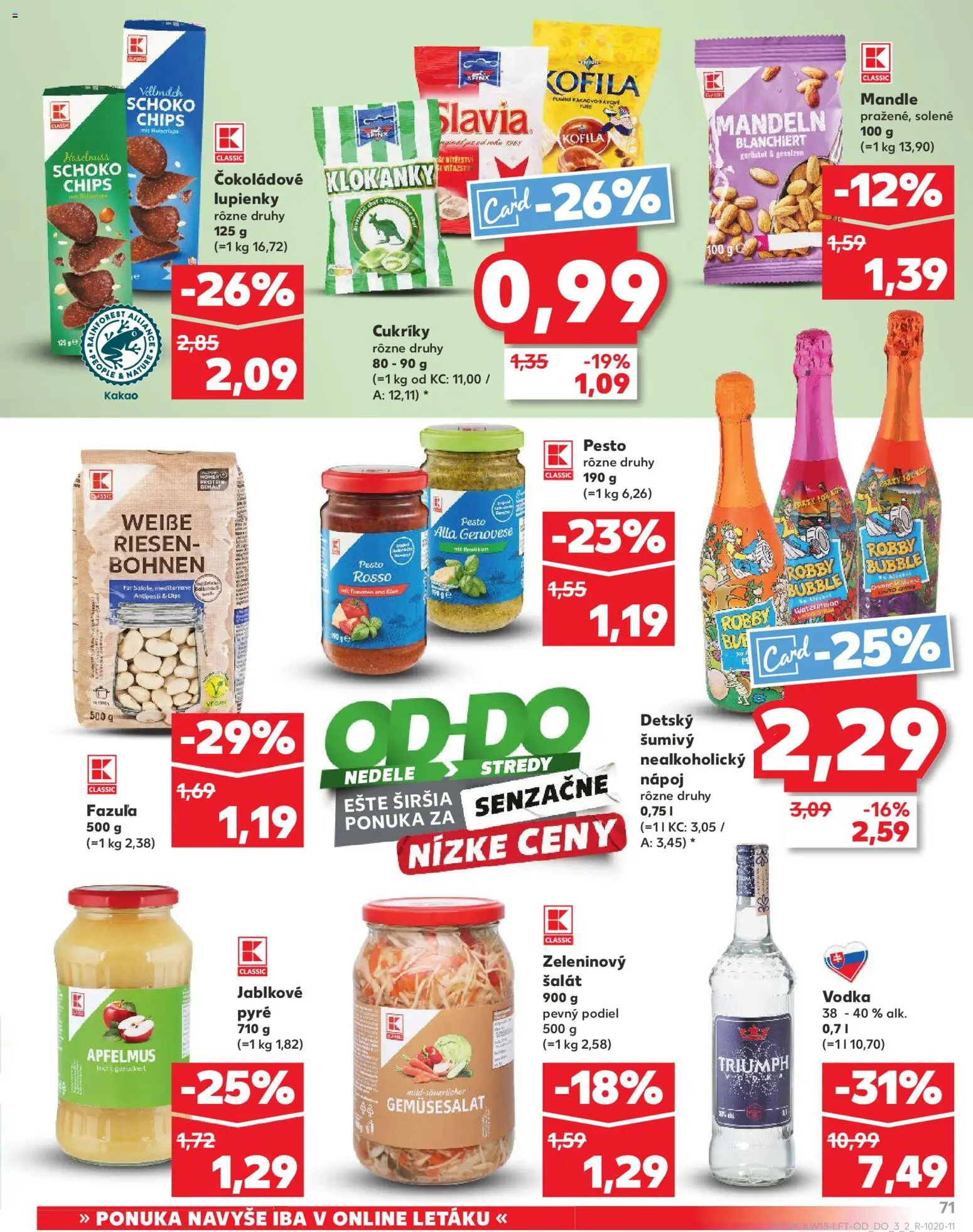 Nové Kaufland akcie – leták je platný od 30.04.2026 | Strana: 71 | Produkty: Apple, Cukríky, Vodka, Mandle