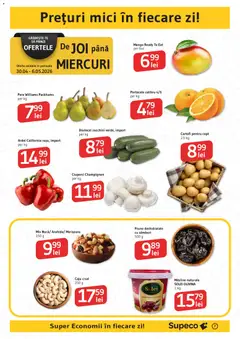 Ofertele Supeco valabile de la 30.04.2026 | Pagină: 7 | Produse: Ciuperci, Ardei, Portocale, Prune