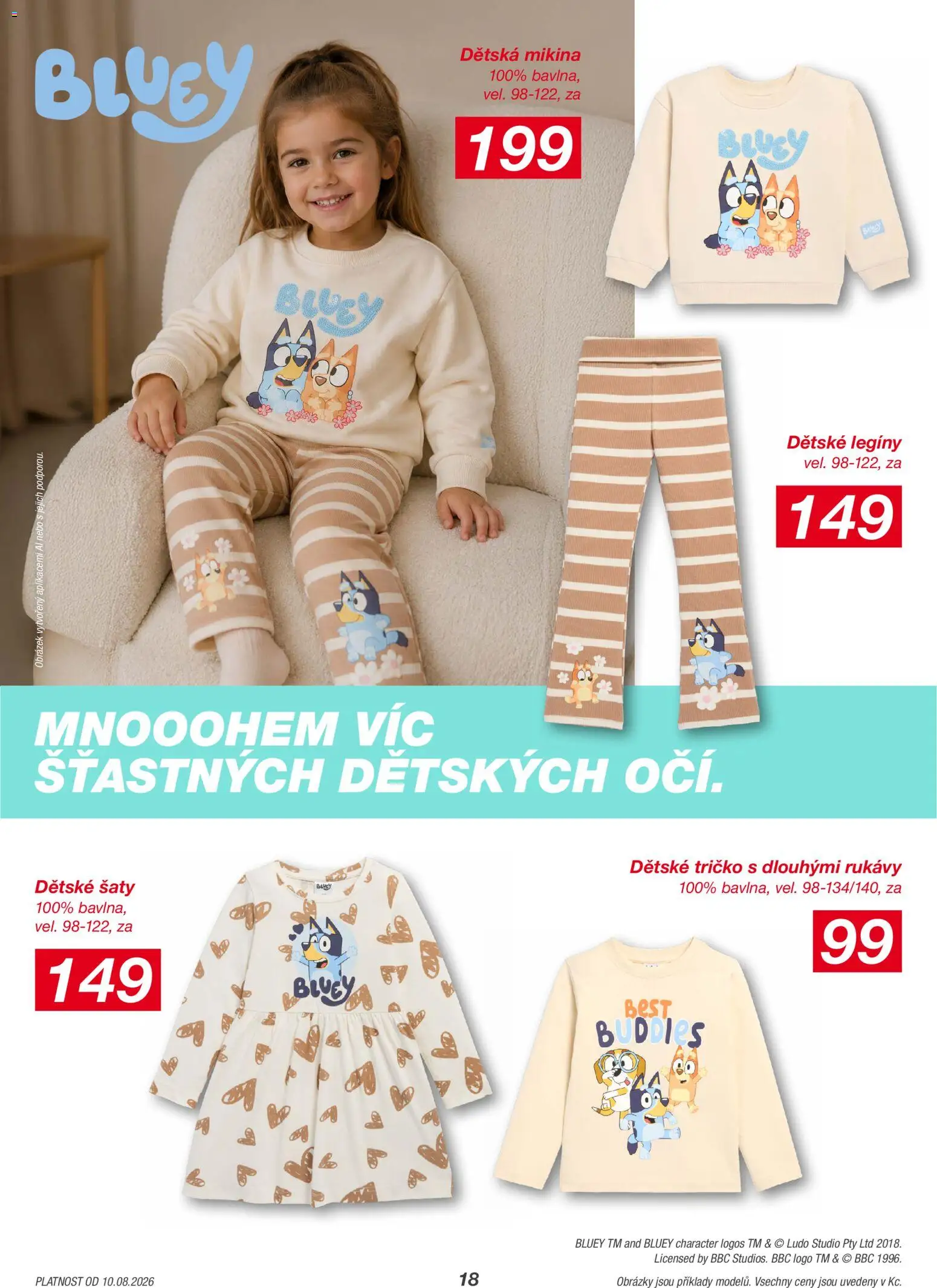 Kik leták od 10.08.2026 | Strana: 18 | Produkty: Šaty, Tričko, Mikina, Dětské legíny
