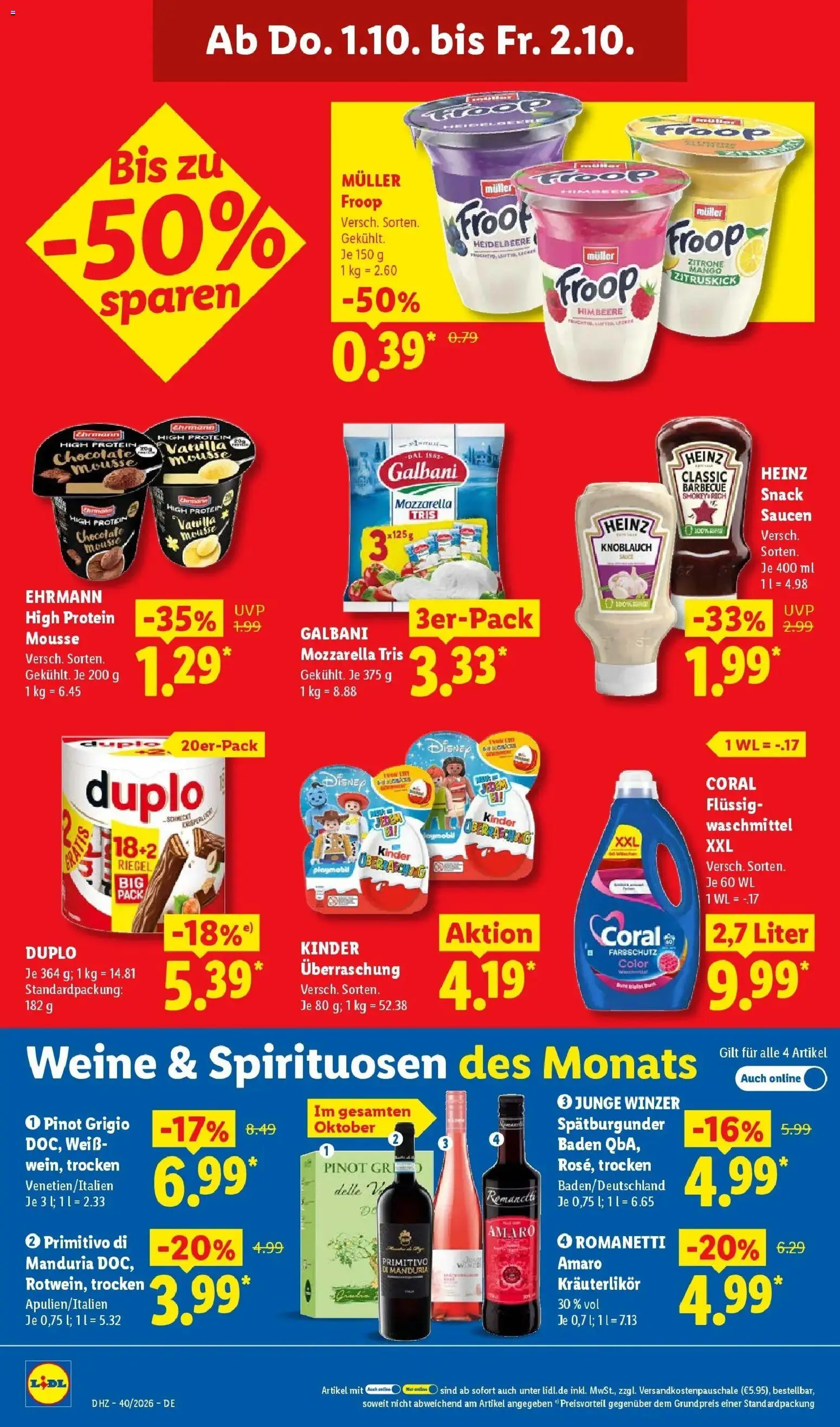 Lidl Prospekt Zülpich (ab 28.09.2026) zum Blättern » Angebote | Seite: 64 | Produkte: Froop, Coral, Zitrone, Mango