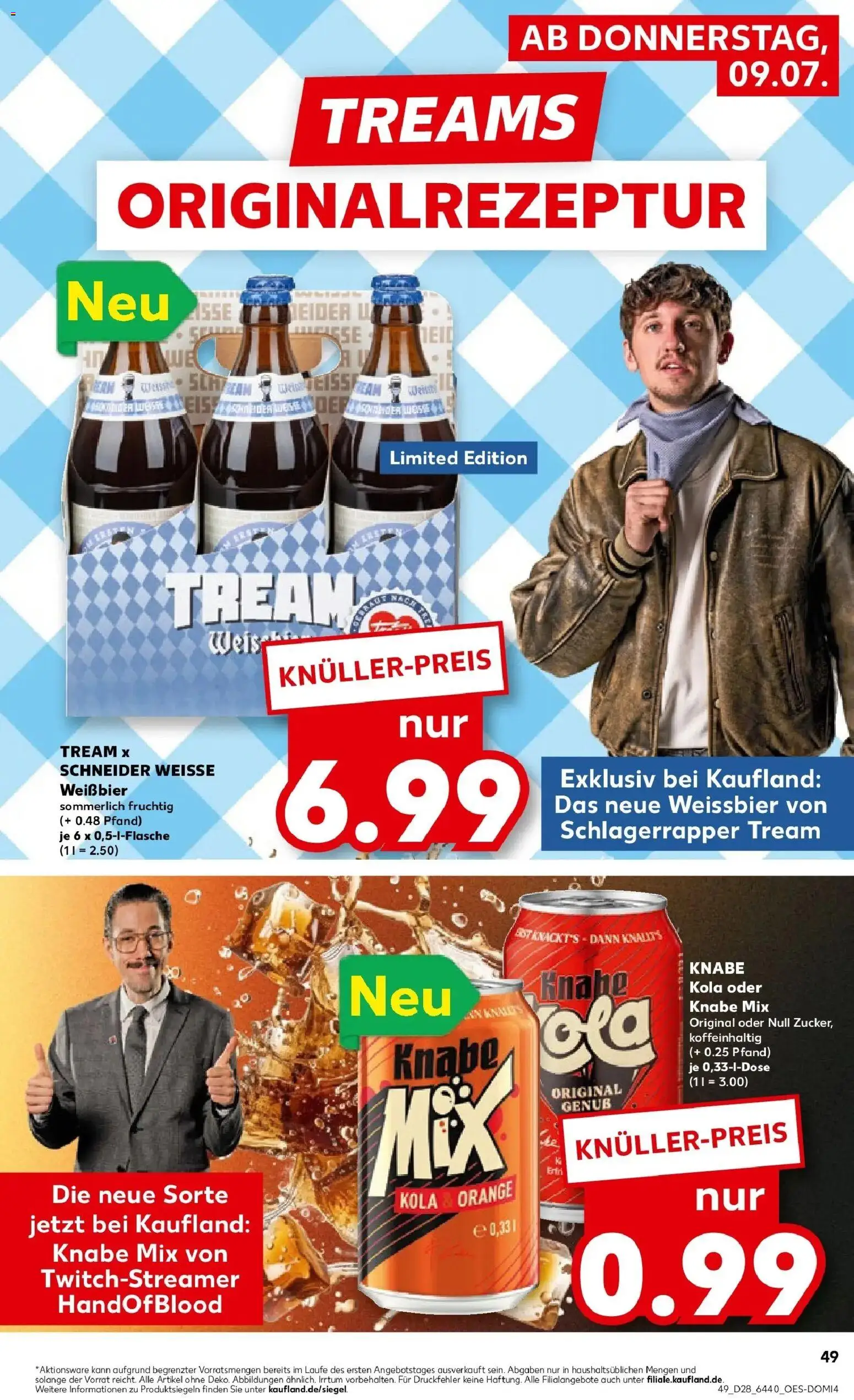 Kaufland Prospekt Oppenheim – gültig ab 09.07.2026 | Seite: 49 | Produkte: Weißbier