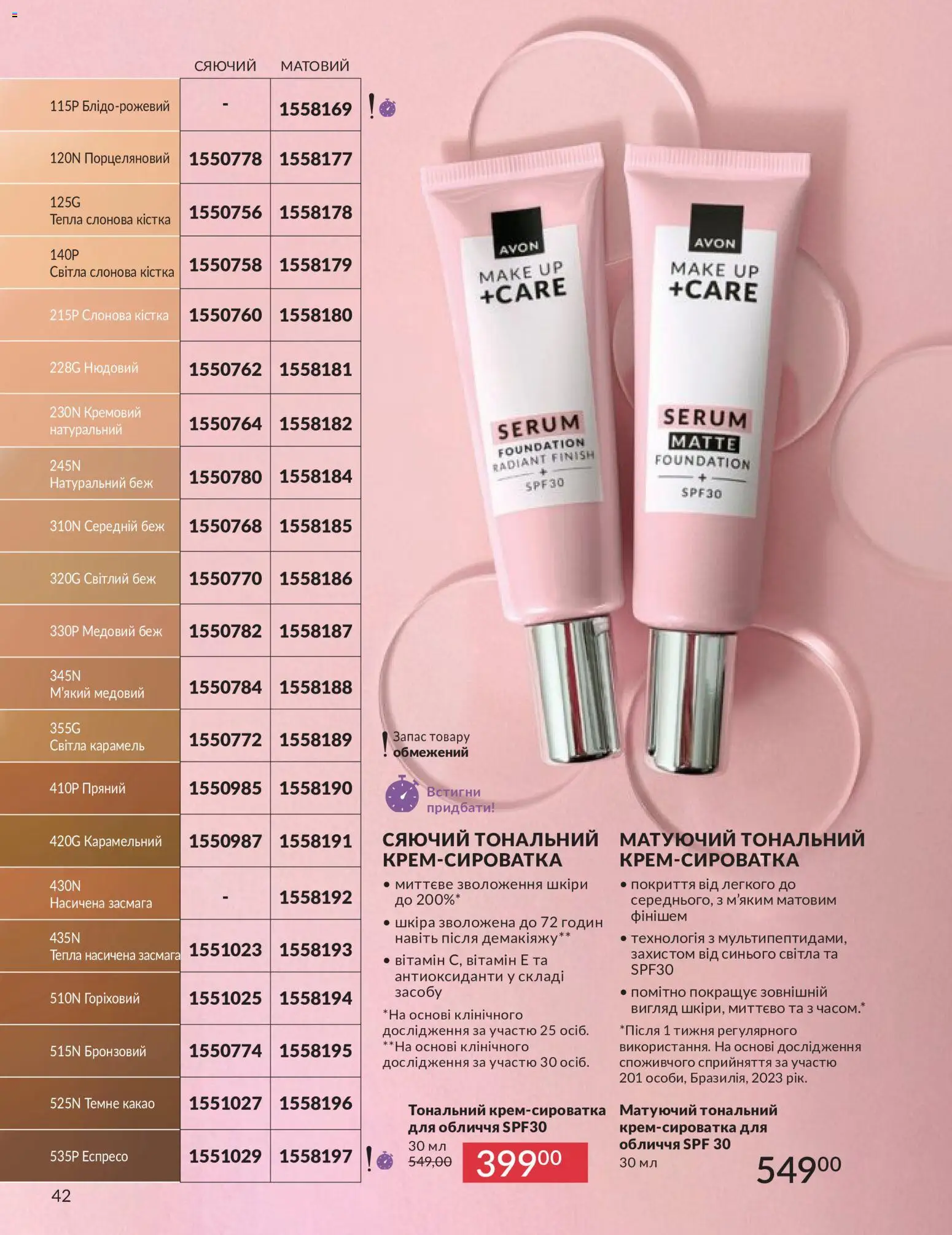 AVON Kаталог - дійснийкції з 31.05.2026 | Сторінка: 42 | Товари: Какао