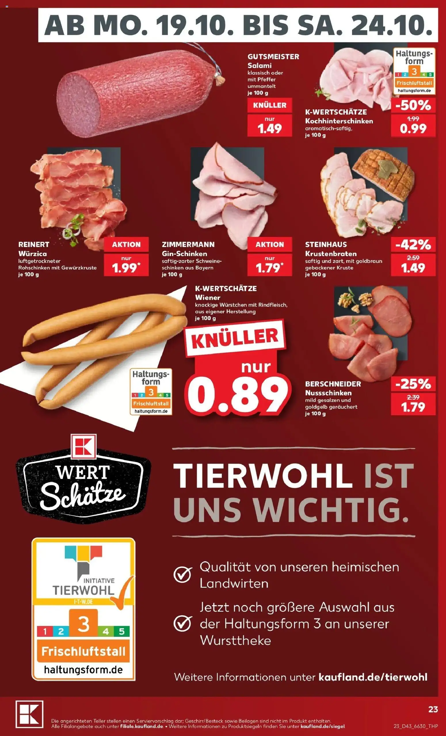 Prospekt Kaufland ab 19.10.2026 » Angebote Online zum Blättern | Seite: 27 | Produkte: Beilagen, Pfeffer, Salami, Schinken