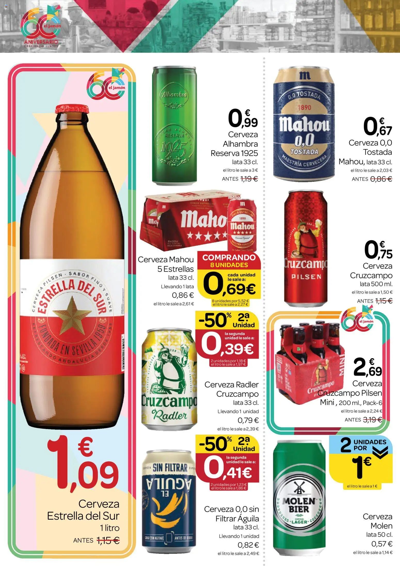 Supermercados El Jamón folleto │ válido desde el 28.05.2026 | Página: 6 | Productos: Cerveza