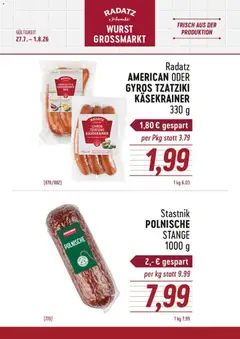 Radatz Flugblatt ab 27.07.2026 gültig
