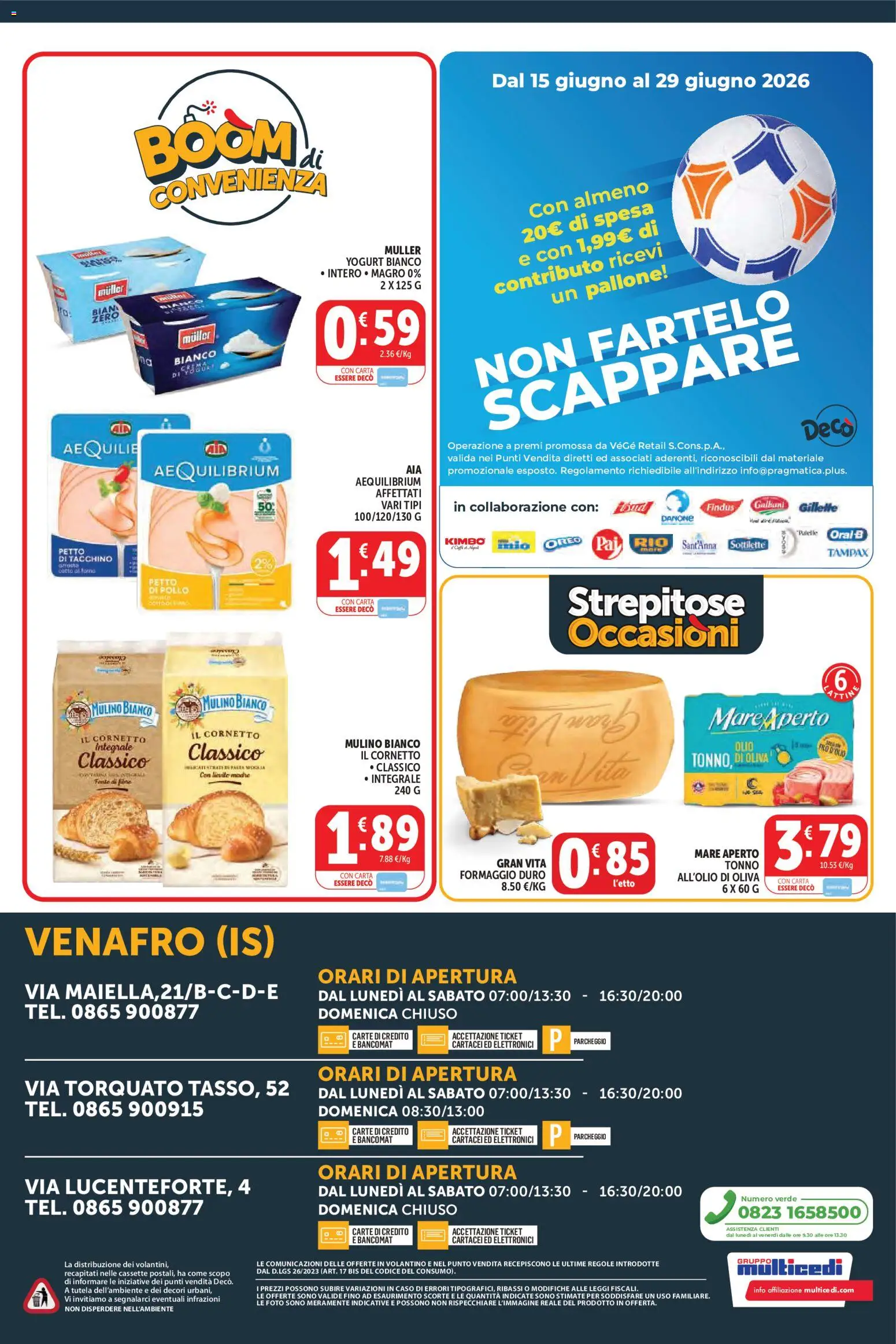 Volantino Decò del 08.06.2026 | Pagina: 12 | Prodotti: Pollo, Cornetto, Tacchino, Forno