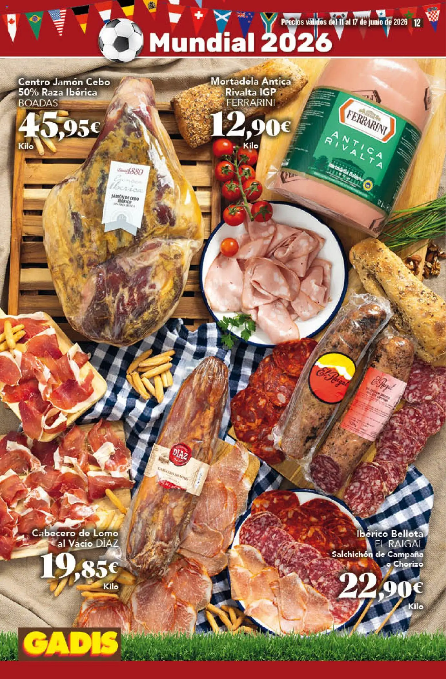 Gadis folleto │ válido desde el 11.06.2026 | Página: 12 | Productos: Jamón, Mortadela