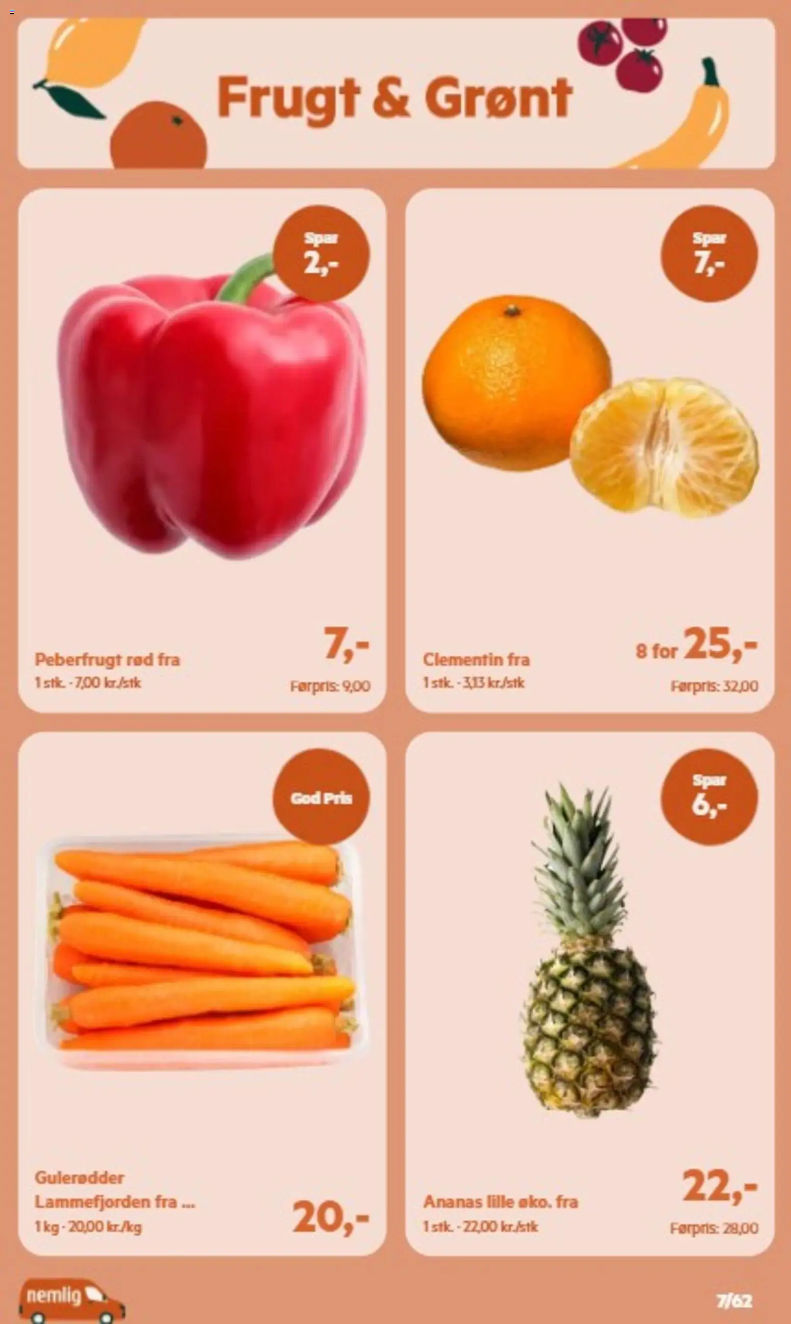 Nemlig tilbudsavis – gyldig fra 30/09/2026 | Side: 9 | Produkter: Ananas, Gulerødder, Peberfrugt