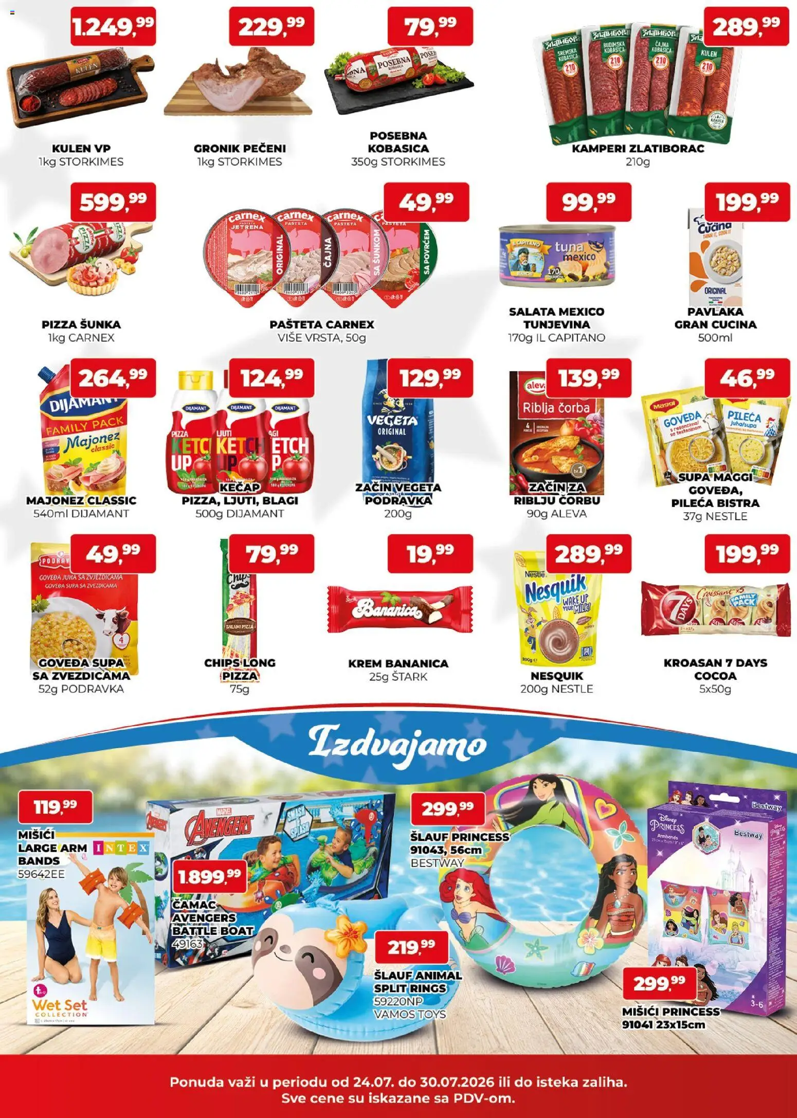 Plus Cash & Carry katalog - važi od 24.07.2026 | Strana: 2 | Proizvode: Majonez, Kečap, Šunka, Nesquik
