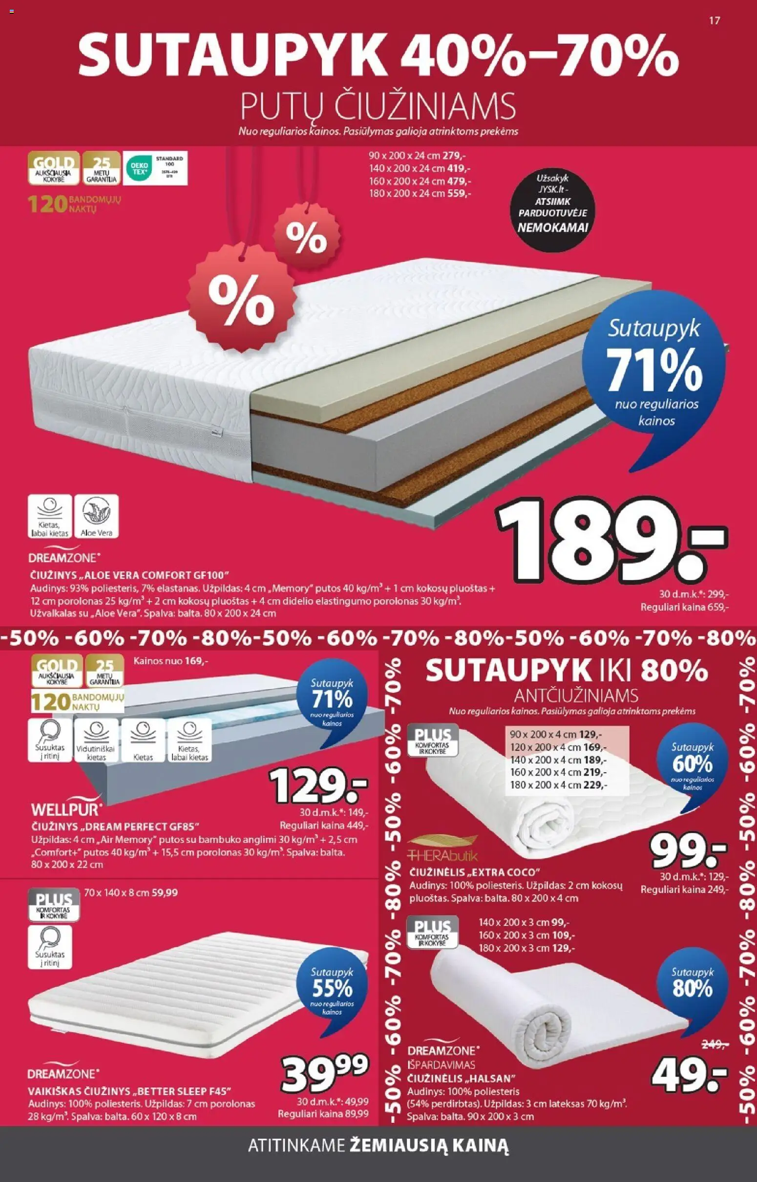 JYSK akcijos nuo 2026.07.28 | Puslapis: 17