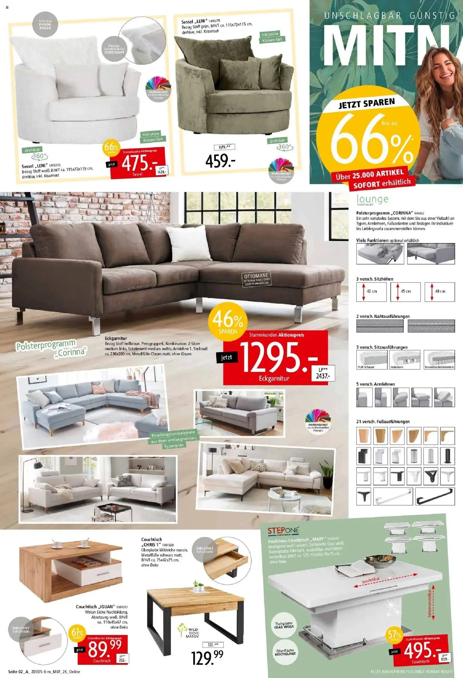 Zurbrüggen - Zurbrüggen: Unschlagbar günstig – gültig ab 16.05.2026 | Seite: 4 | Produkte: Kissen, Sessel, Couchtisch