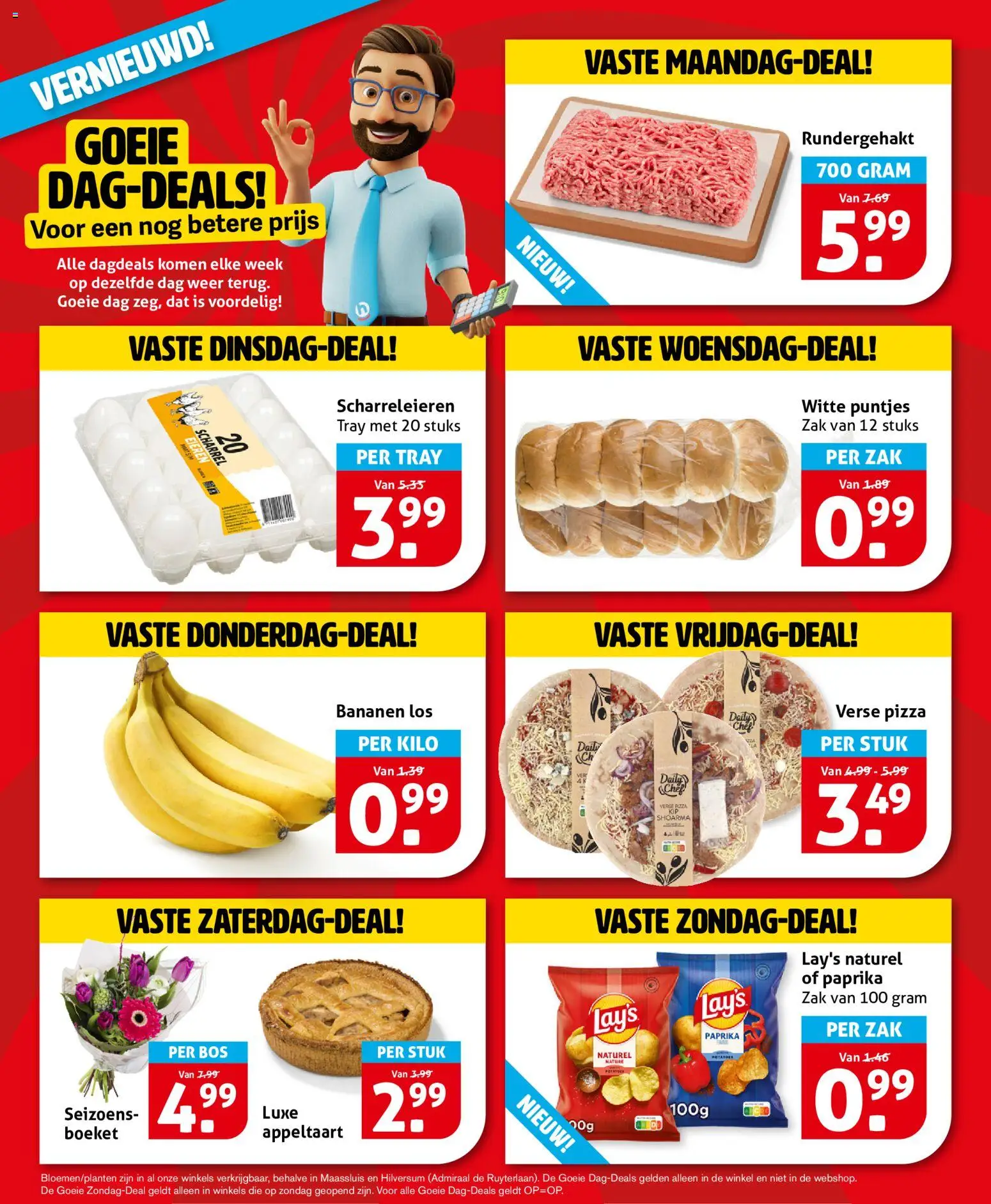 {H1} | Pagina: 5 | Producten: Eieren, Bananen, Zak, Appeltaart