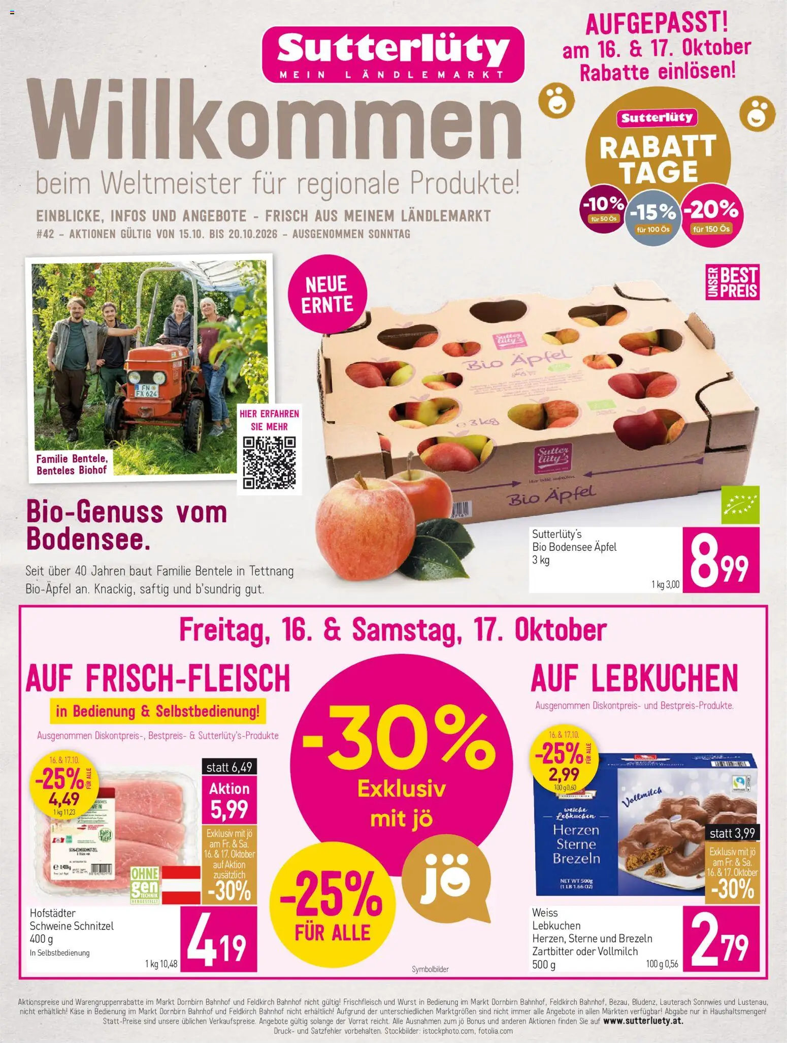 Sutterluty Donnerstag, 15. Oktober