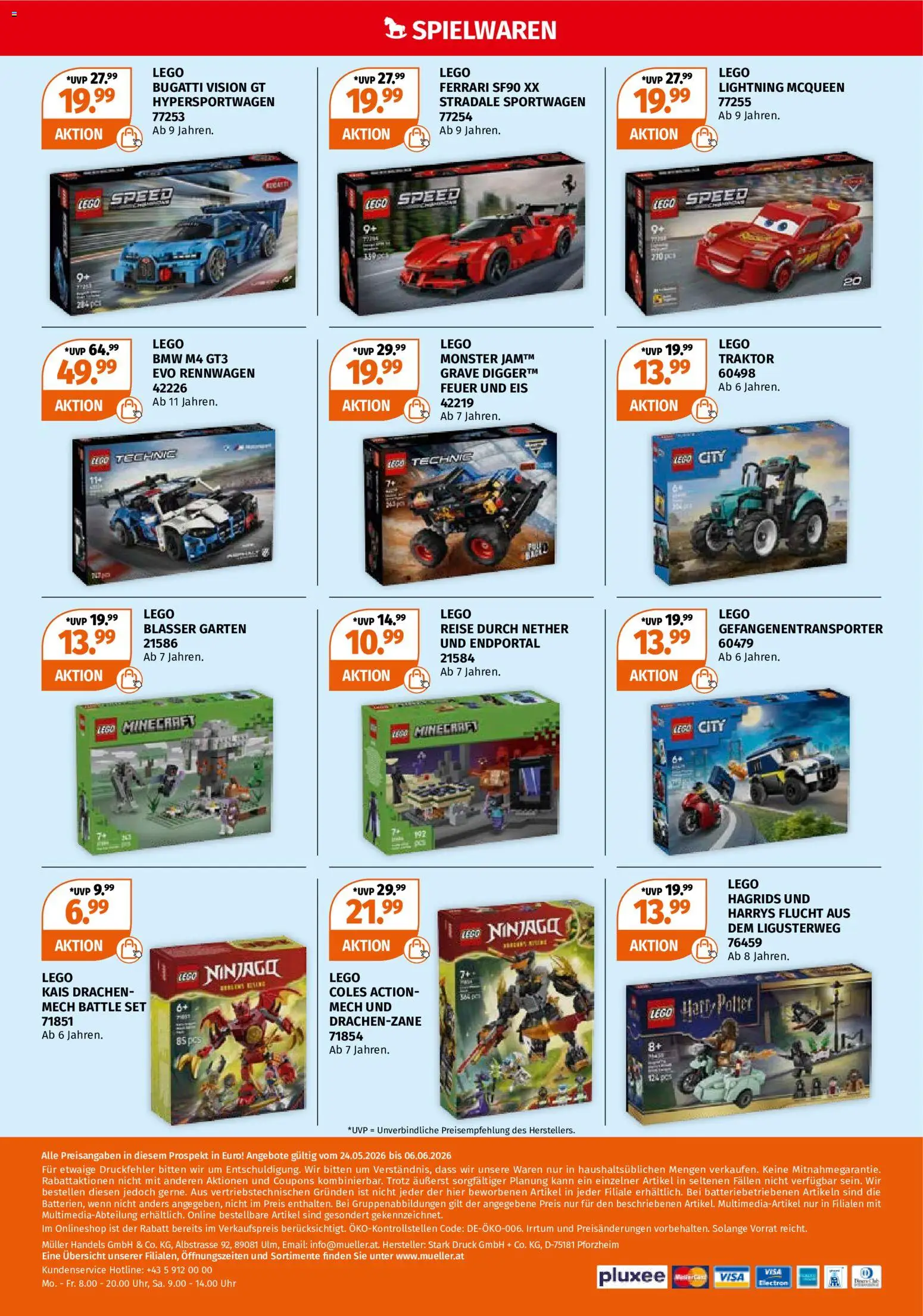 Müller Spielwaren für Groß und Klein gültig ab 24.05.2026 | Seite: 12 | Produkte: Eis, Uhr