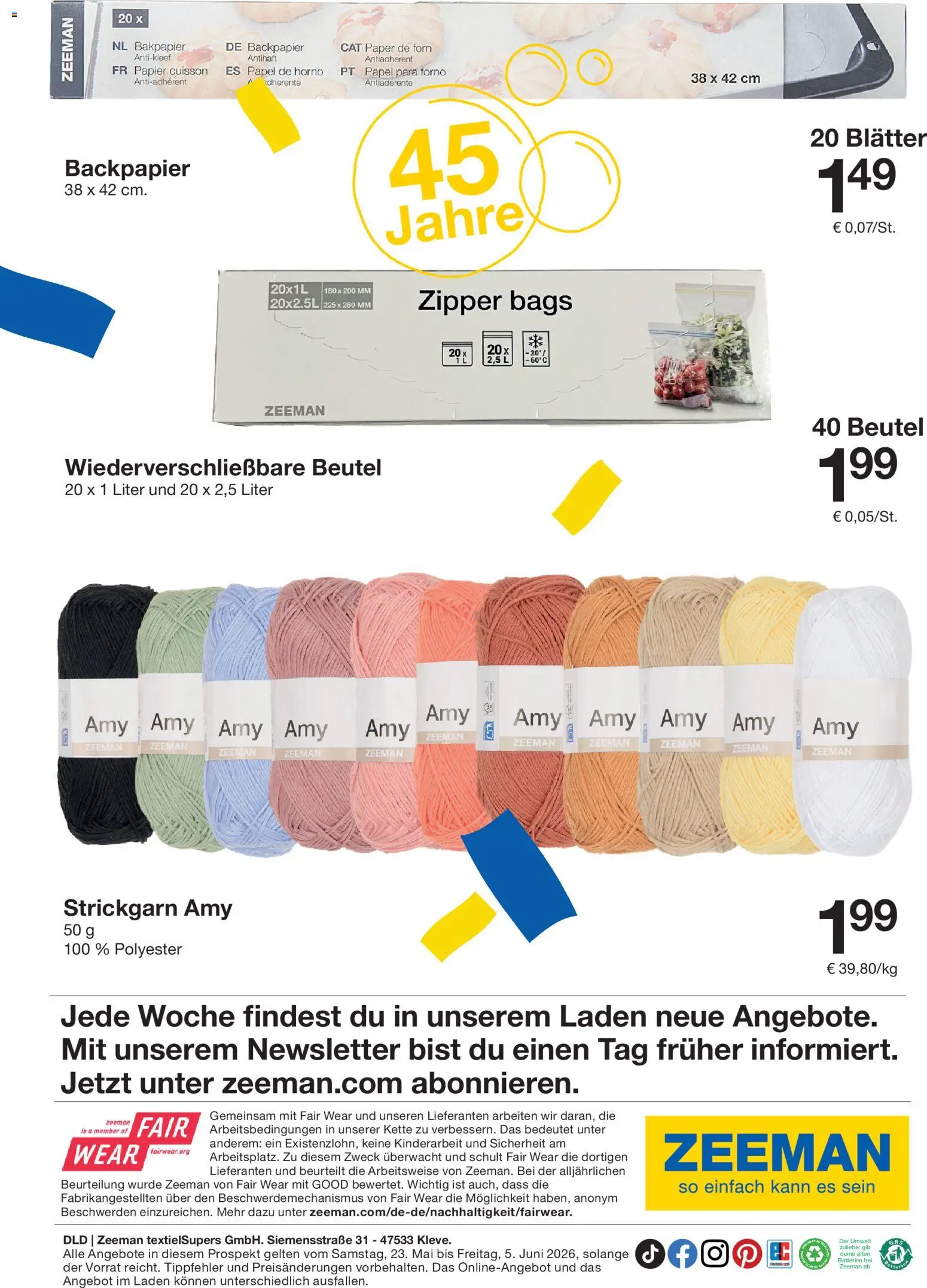 Zeeman Prospekt – gültig ab 23.05.2026 | Seite: 28