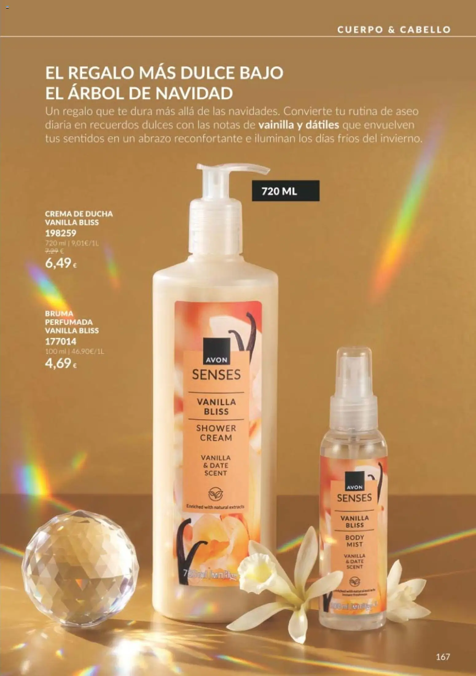 Catálogo AVON Black Friday │ válido desde el 01/11/2026 | Página: 167 | Productos: Crema, Vainilla, Body, Ducha