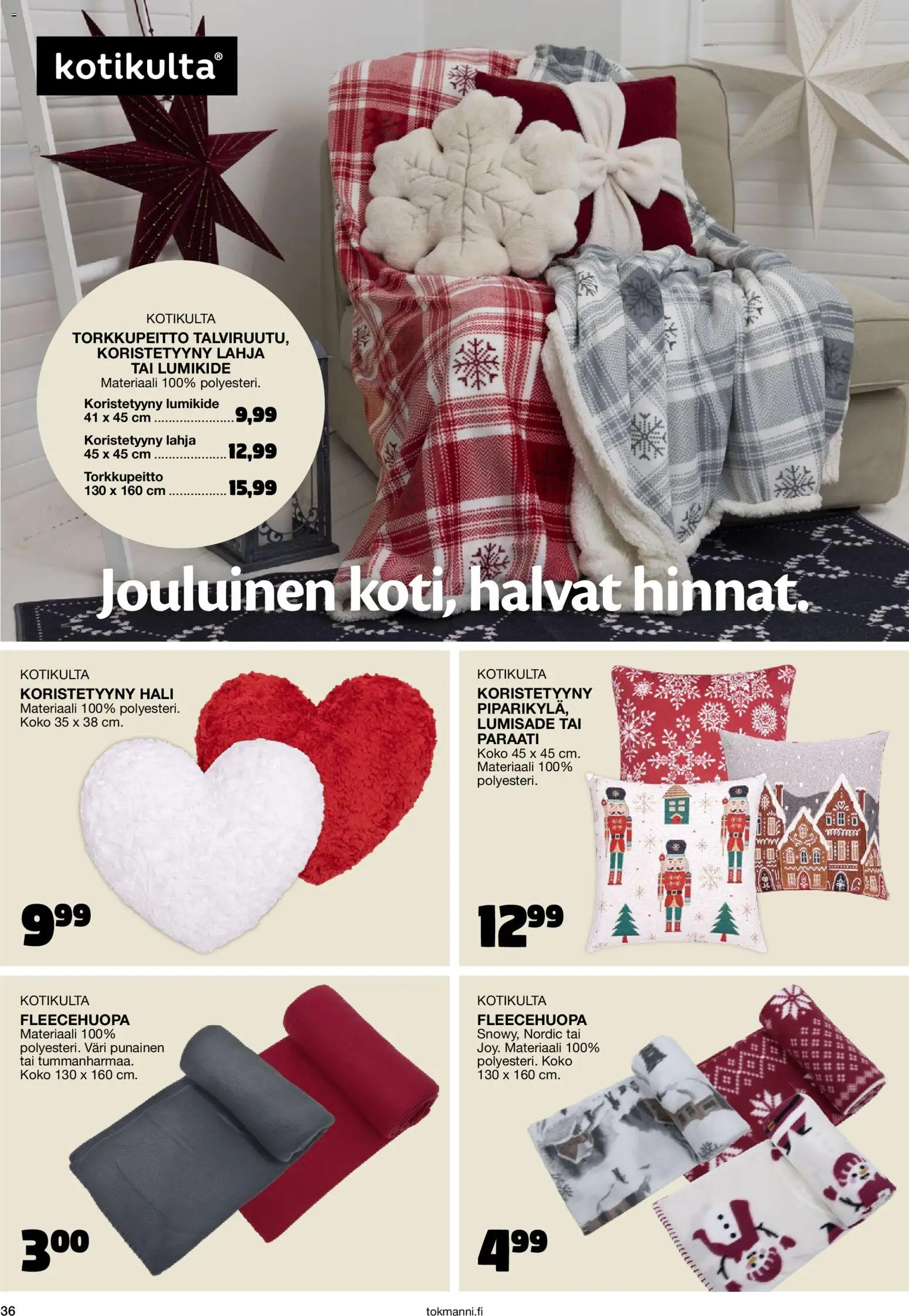Tokmanni Joulukuvasto 2026 – voimassa 26/10/2026 alkaen | Sivu: 36