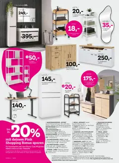 Mömax Pink Shopping Bonus sparen ab 22.09.2026 gültig | Seite: 8 | Produkte: Kommode, Regal, Spiegel