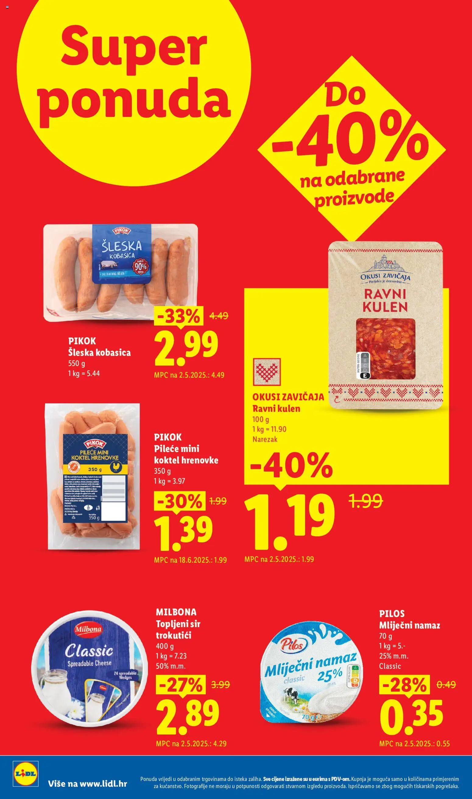Lidl katalog | vrijedi od 31.08.2026 | Stranica: 2 | Proizvodi: Pilos, Pikok, Narezak, Kulen