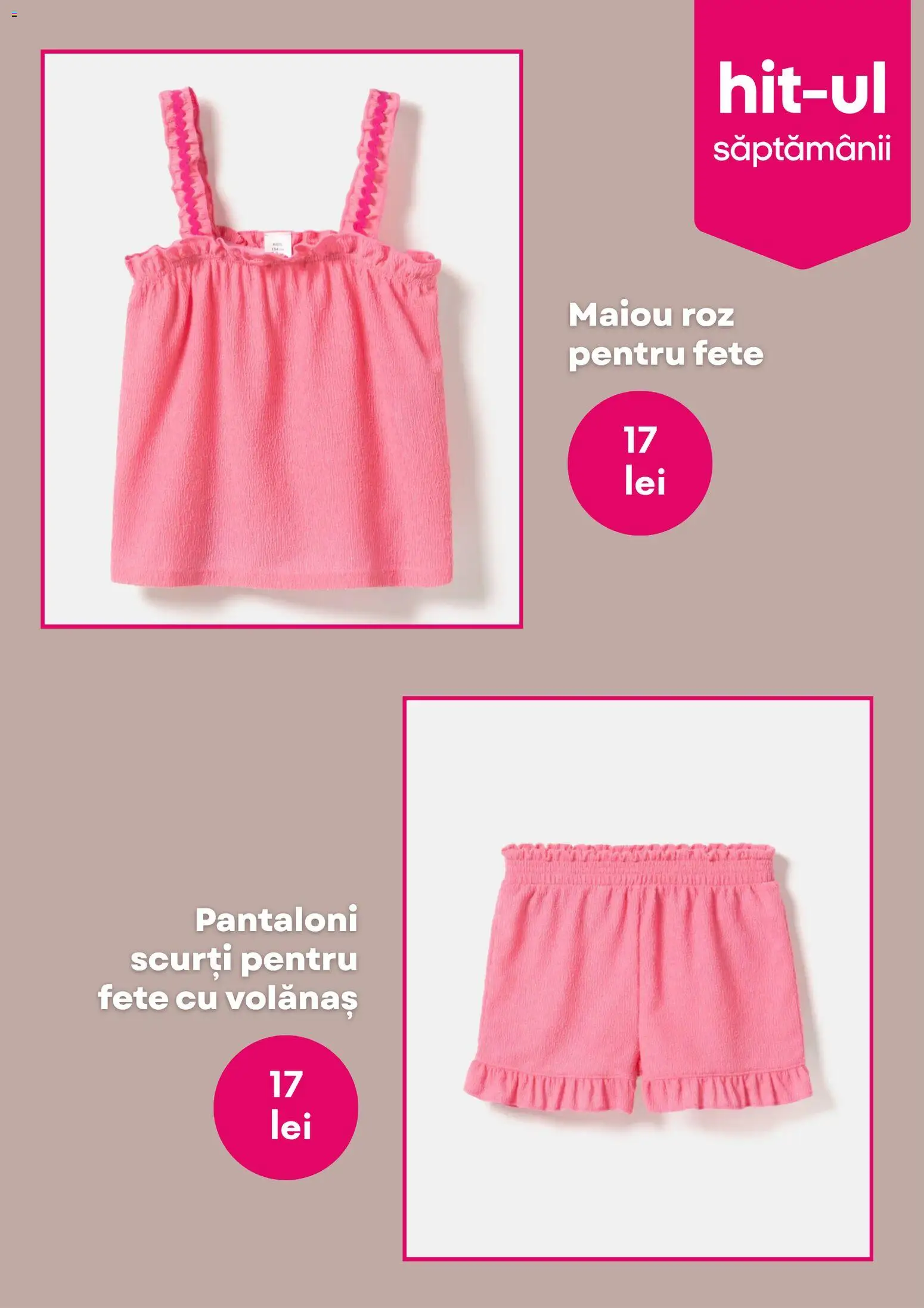 Noul catalog Pepco – valabil de la 28.05.2026 | Pagină: 2 | Produse: Maiou, Pantaloni, Pantaloni scurți