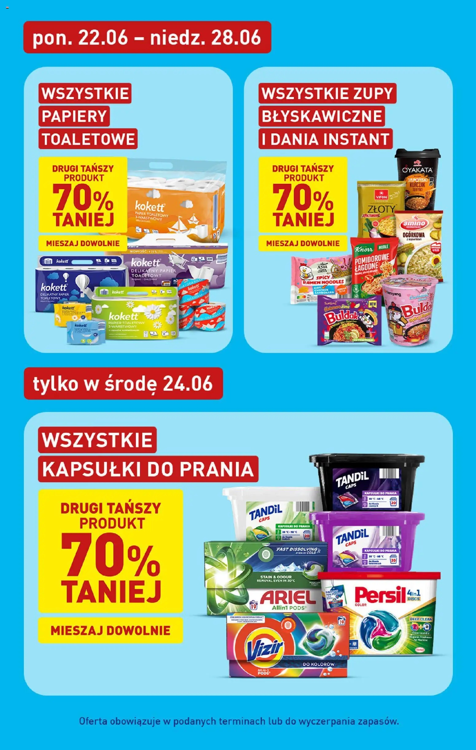 Aldi gazetka - Oferta weekendowa od 25.06.2026 | Strona: 7 | Produkty: Carbonara, Papier toaletowy, Persil, Vifon