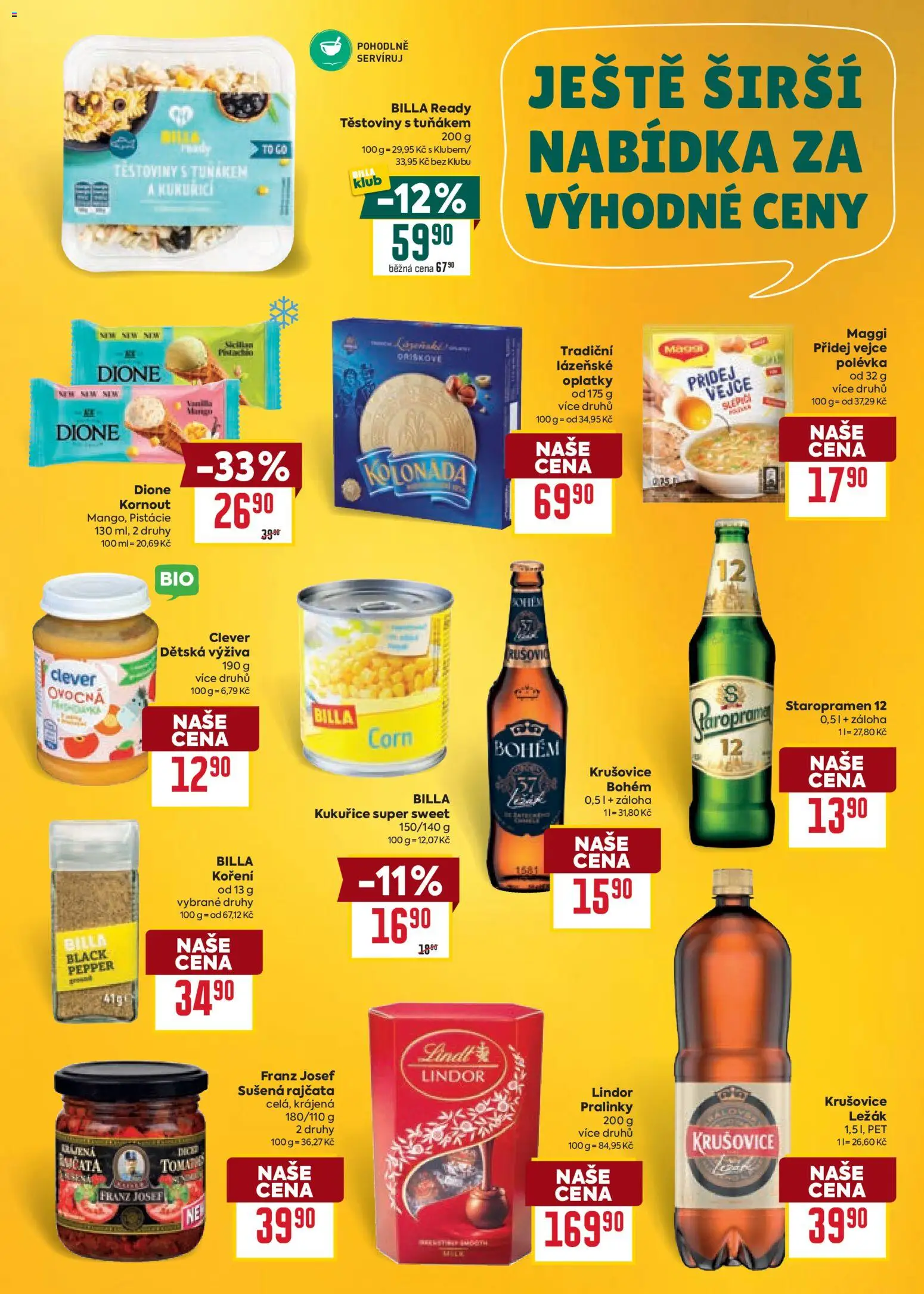 Billa Velký leták od 19.08.2026 | Strana: 31 | Produkty: Maggi, Rajčata, Těstoviny, Dětská výživa